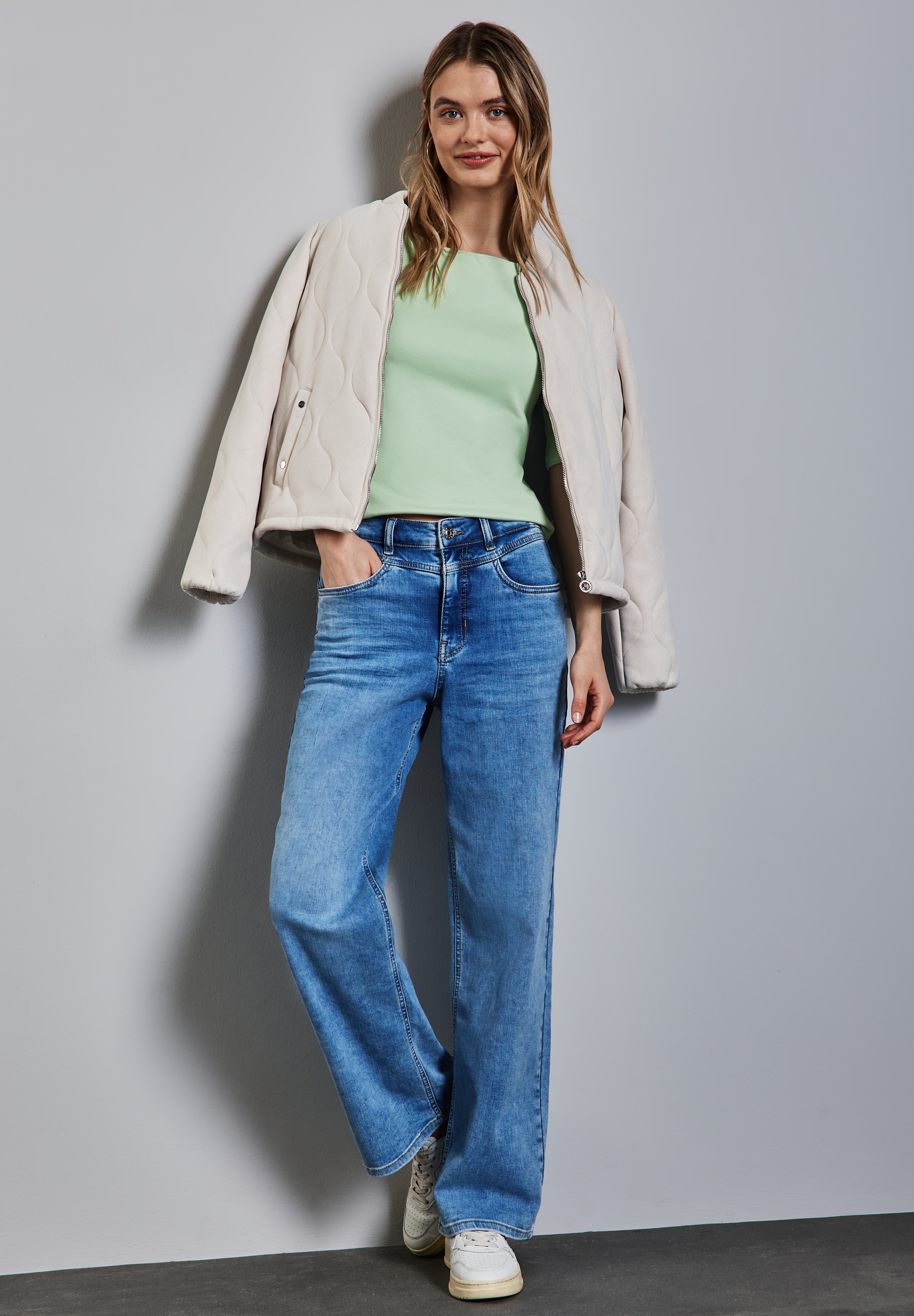 STREET ONE T-Shirt »Style Lanea«, mit U-Boot Ausschnitt