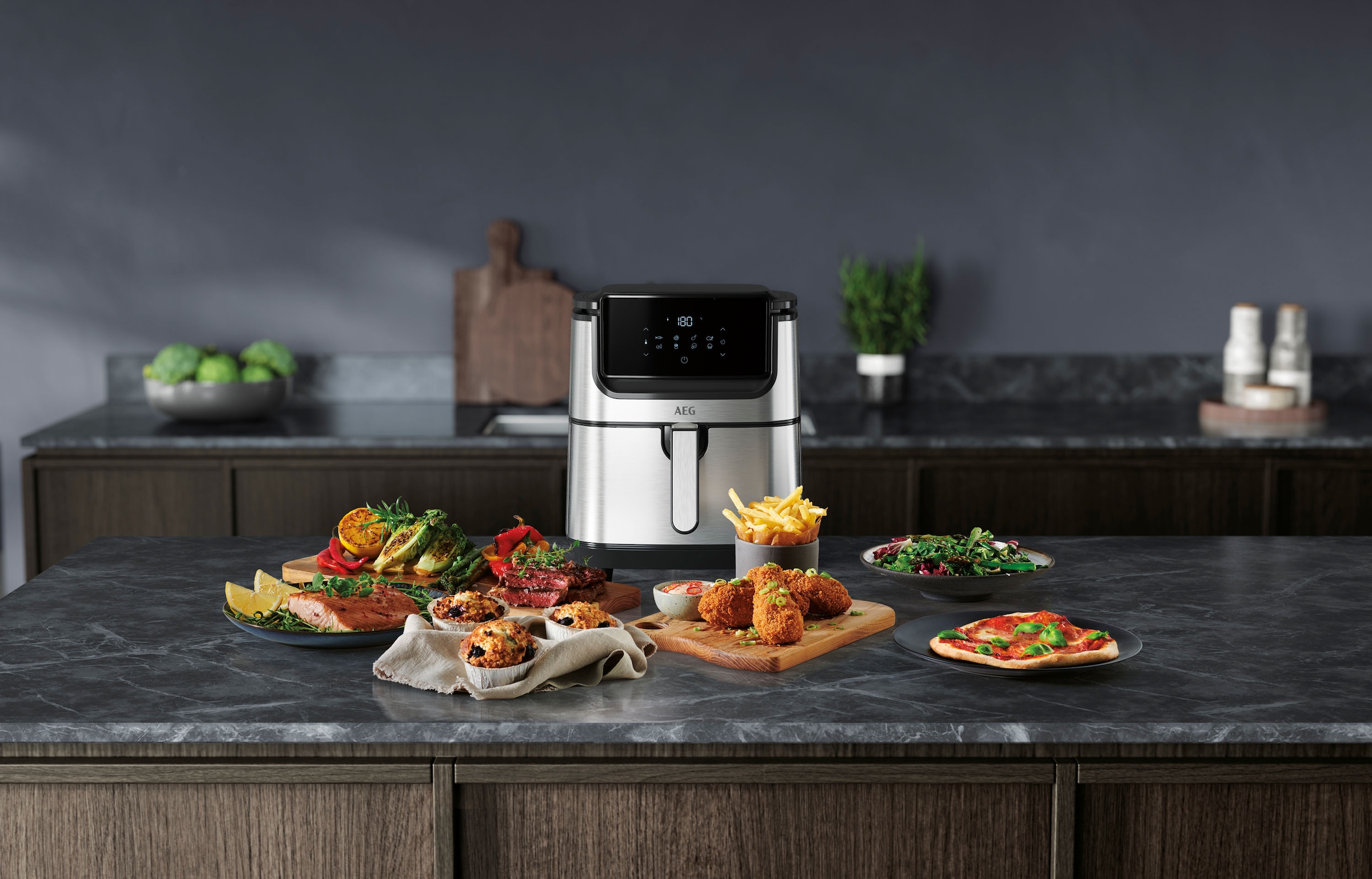 AEG Heißluftfritteuse »Gourmet 6 AF6-1-4ST«, 1500 W, Fassungsvermögen 3,5 l