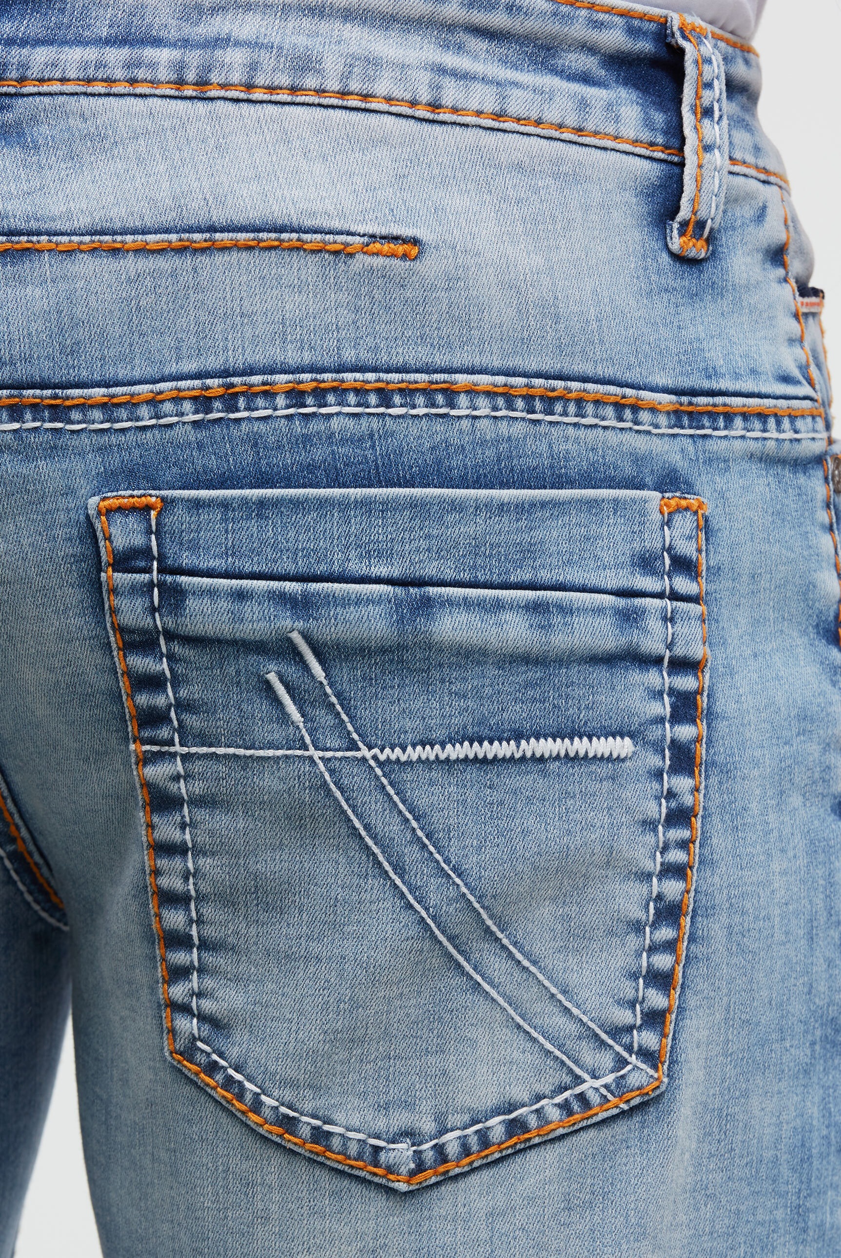 CAMP DAVID Jeansshorts mit breiten Nähten