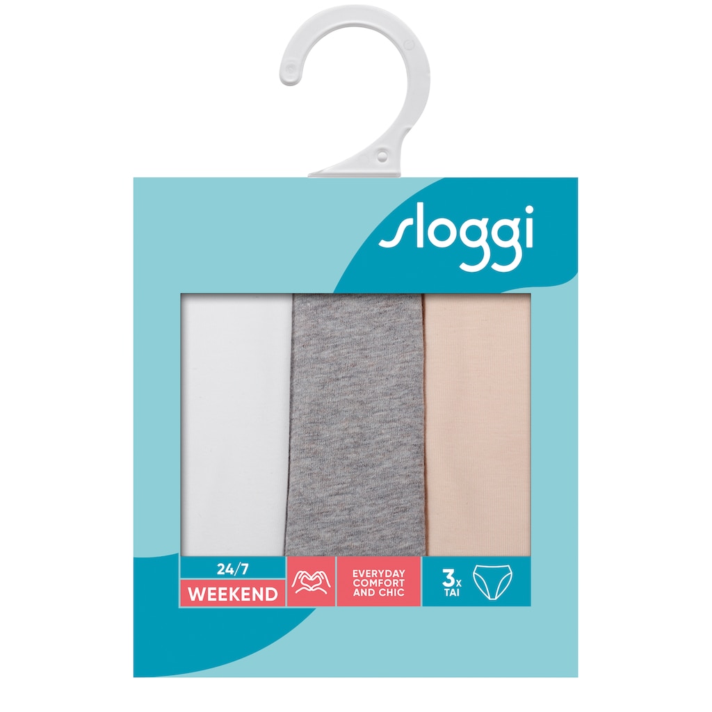 sloggi Jazz-Pants Slips »24/7 Weekend Tai C3P«, (Packung, 3 St., 3er-Pack)