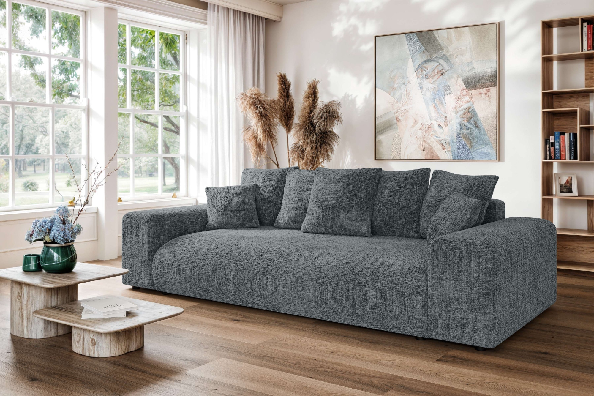 Home affaire Big-Sofa "LAKESIDE 3-Sitzer Schlafsofa mit Bettkasten, Breite günstig online kaufen