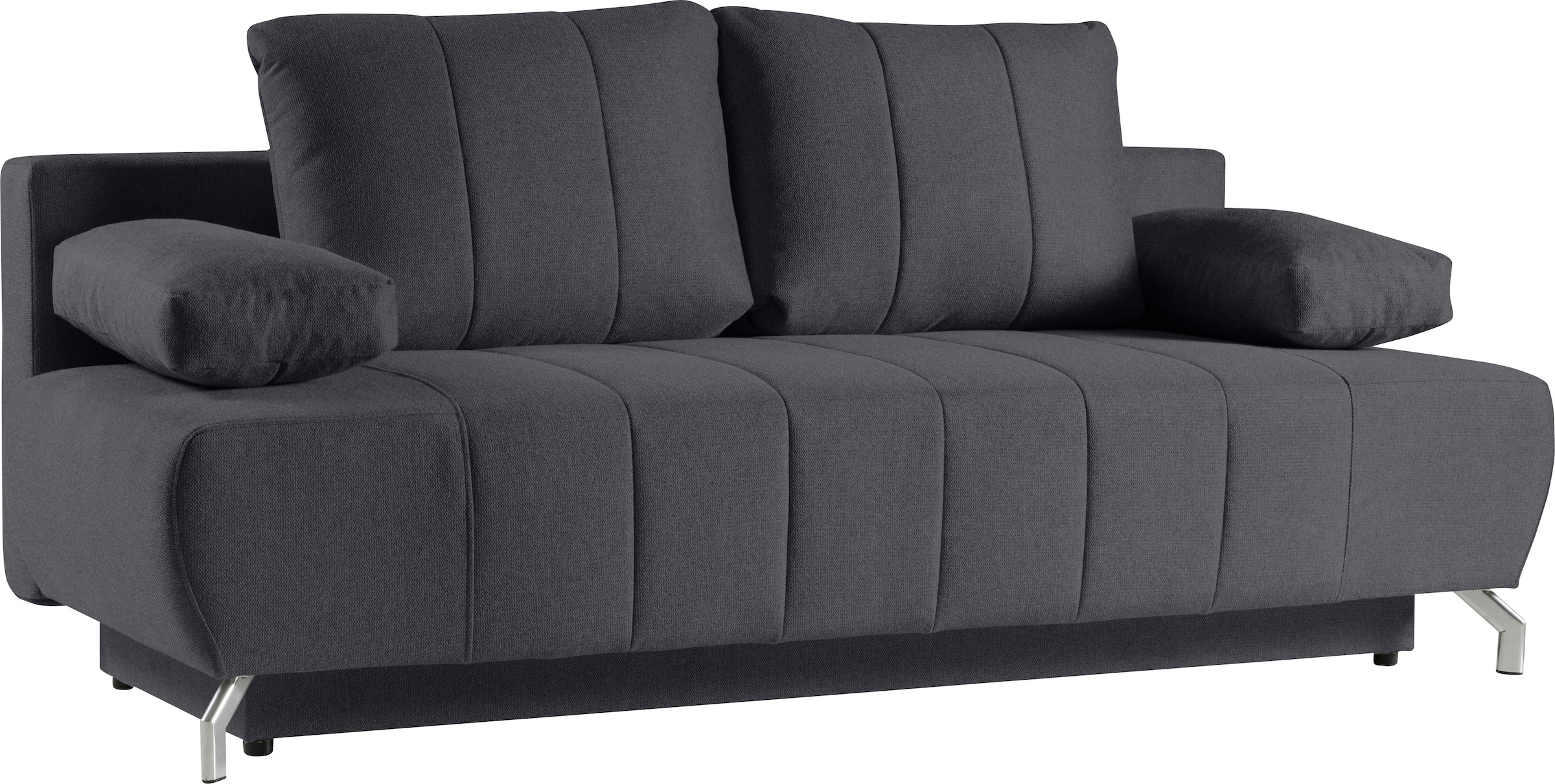 WERK2 Schlafsofa »Troya«, 2-Sitzer Sofa und Schlafcouch mit Federkern & Bettkasten