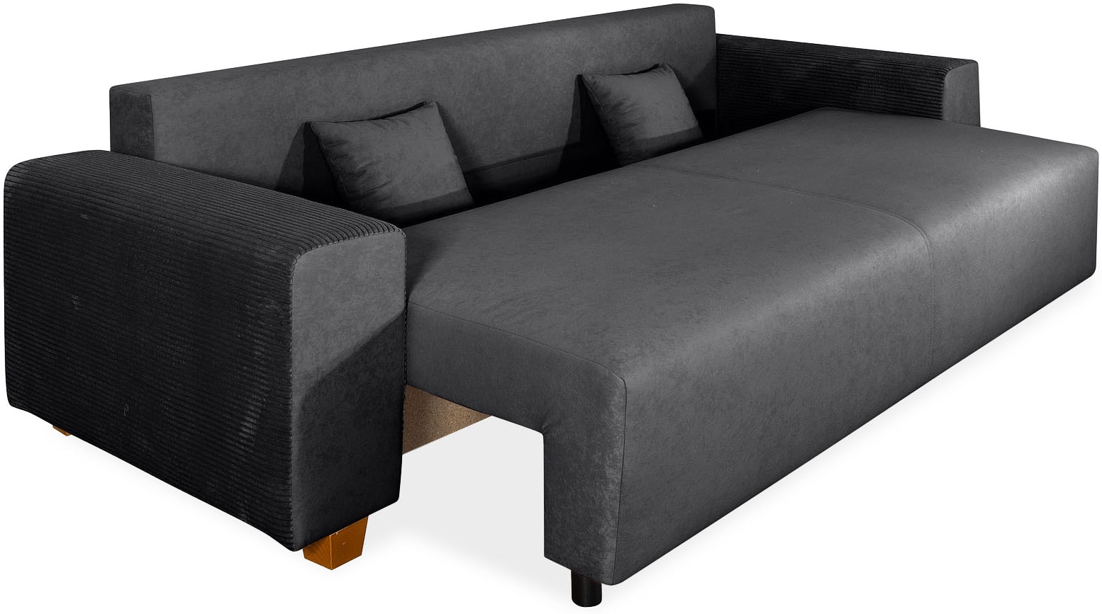 COLLECTION AB Schlafsofa »Yves, Liegefläche (B/T): 142/194 cm« inkl. Bettfunktion, Bettkasten, Federkern & Zierkissen