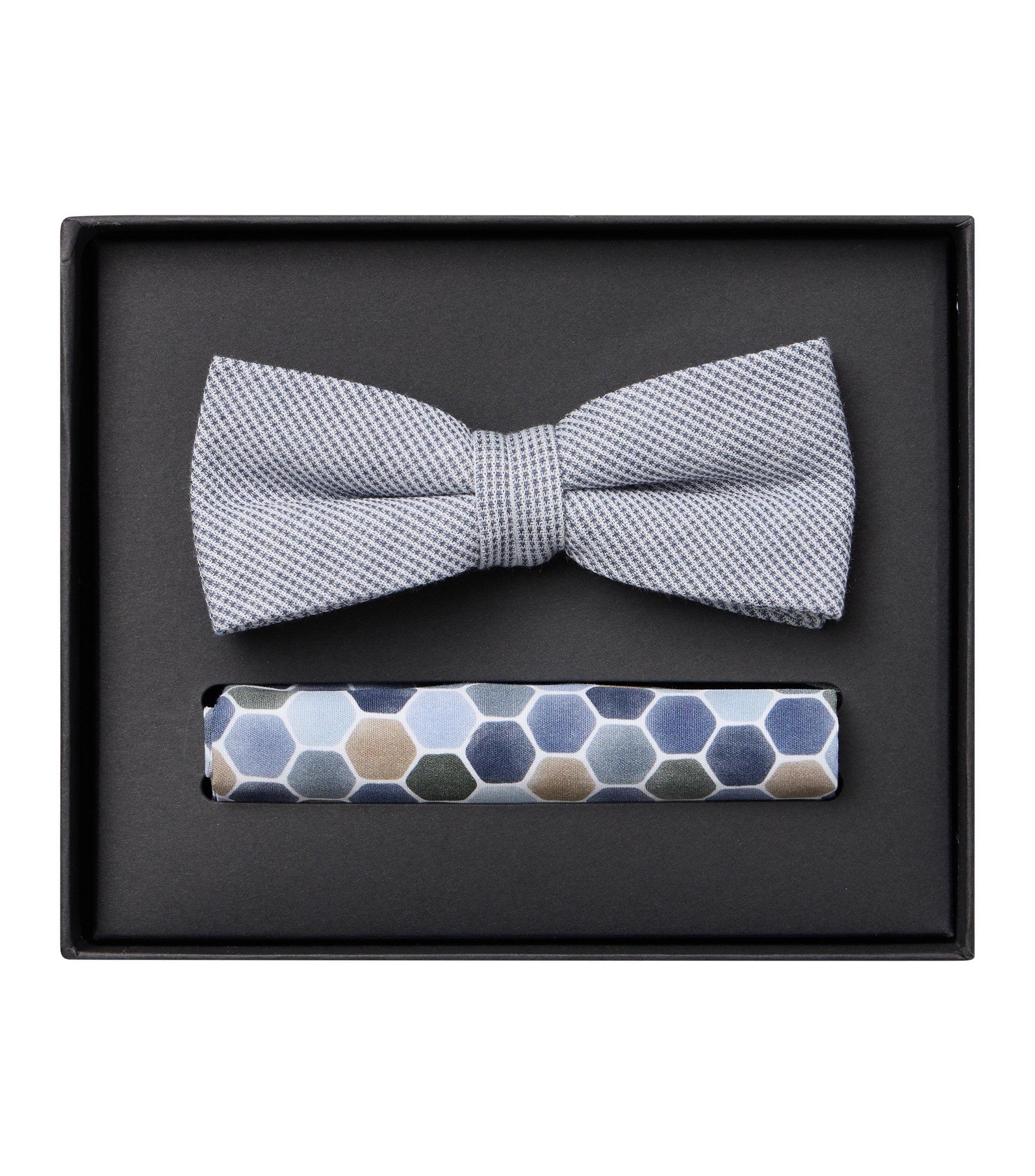VENTI Fliege "VENTI Set aus Fliege und Einstecktuch gemustert"
