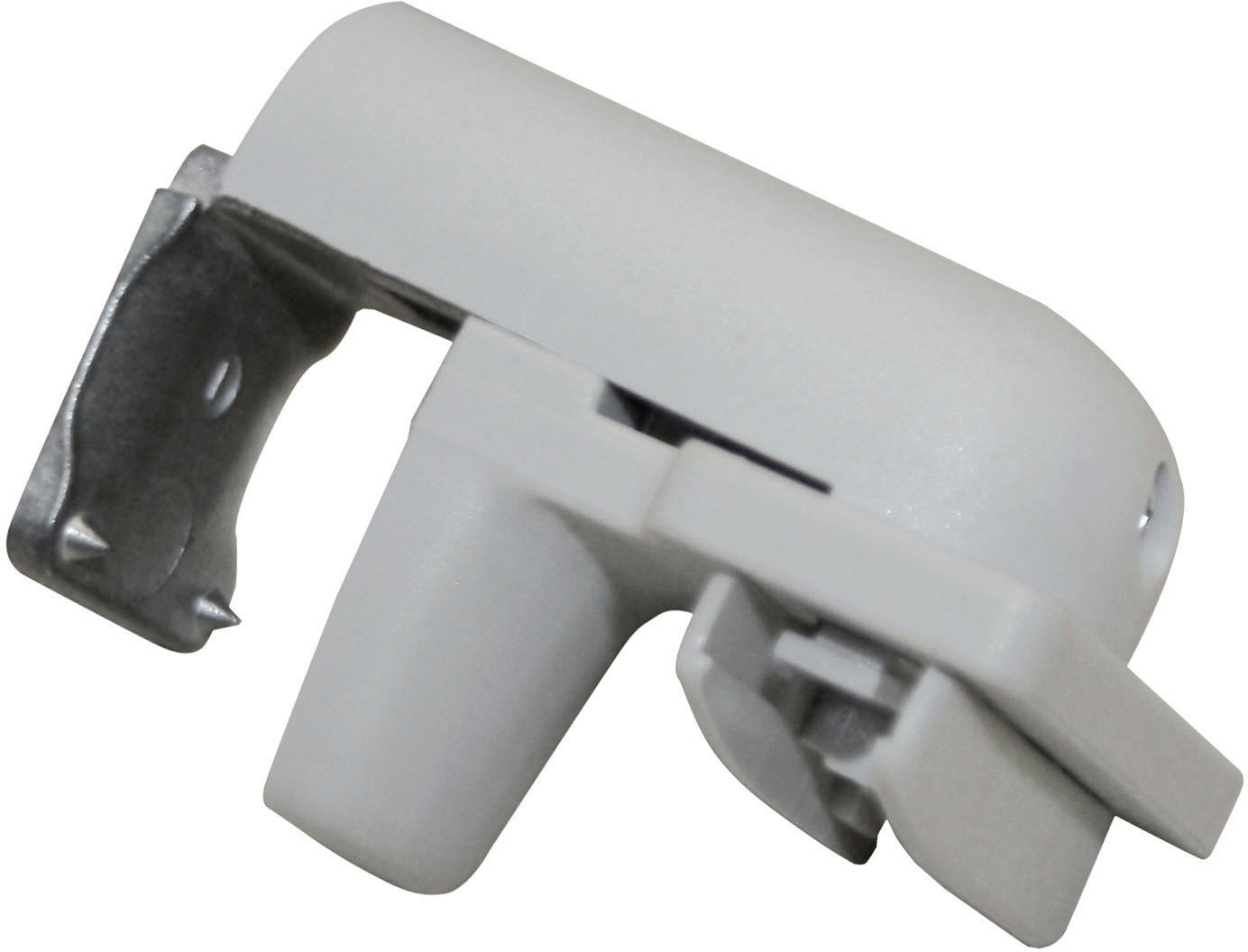 Klemmträger, grau, SCHÖNER WOHNEN-KOLLEKTION, Kunststoff, Sichtschutzbefestigungen, Serie "Schöner Wohnen Plissees", als alternative ohne Bohren