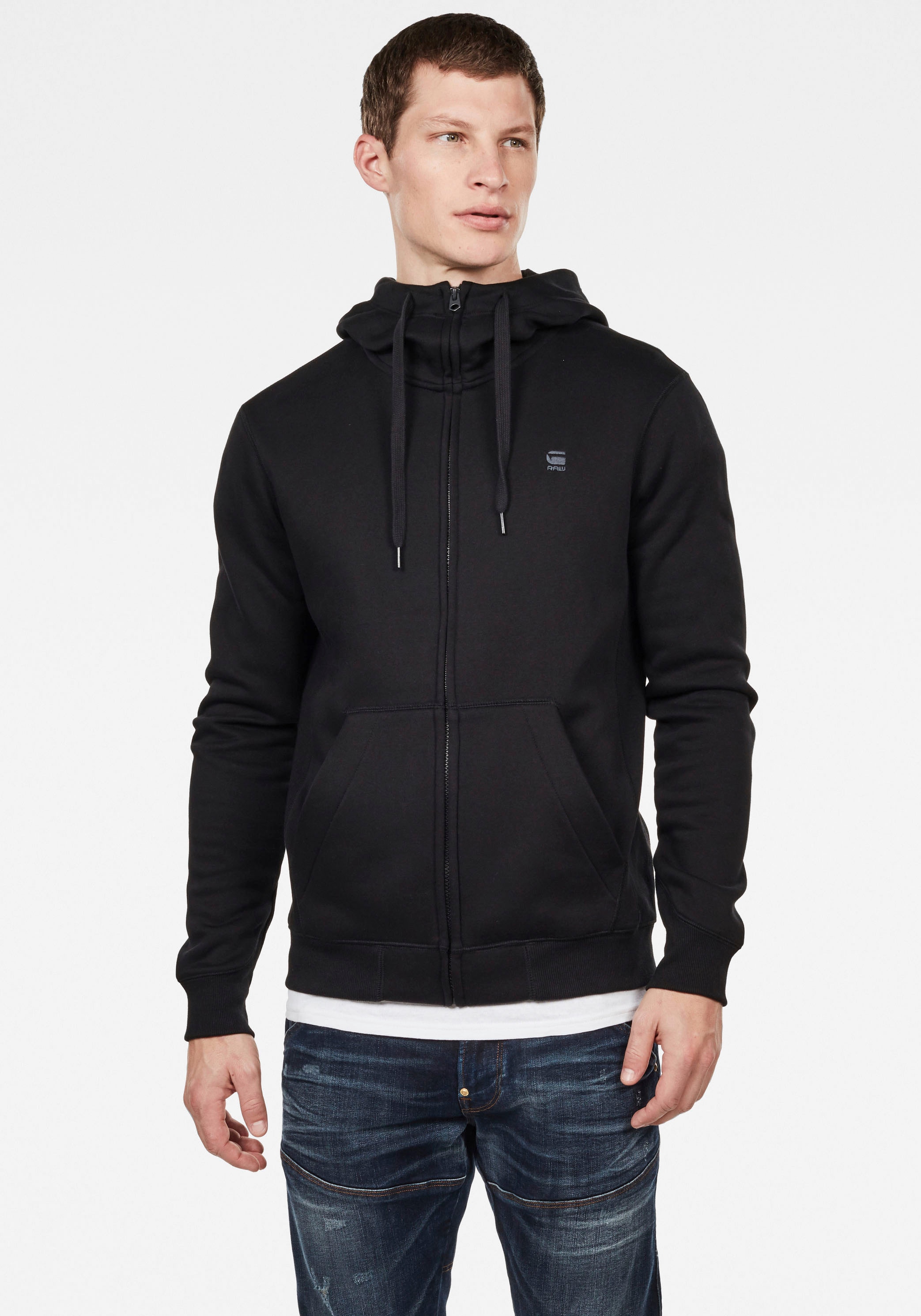 G-STAR "Premium Basic Hooded Zip Sweater" günstig online kaufen