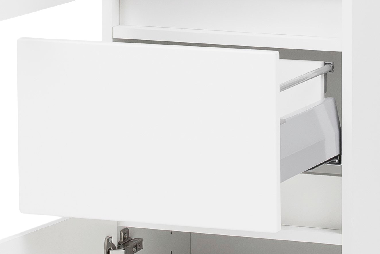 welltime Badezimmer-Set »Kaunas«, (Set, 3 St.), bestehend aus Waschtisch-Set mit Seitenschrank, Breite 120 cm