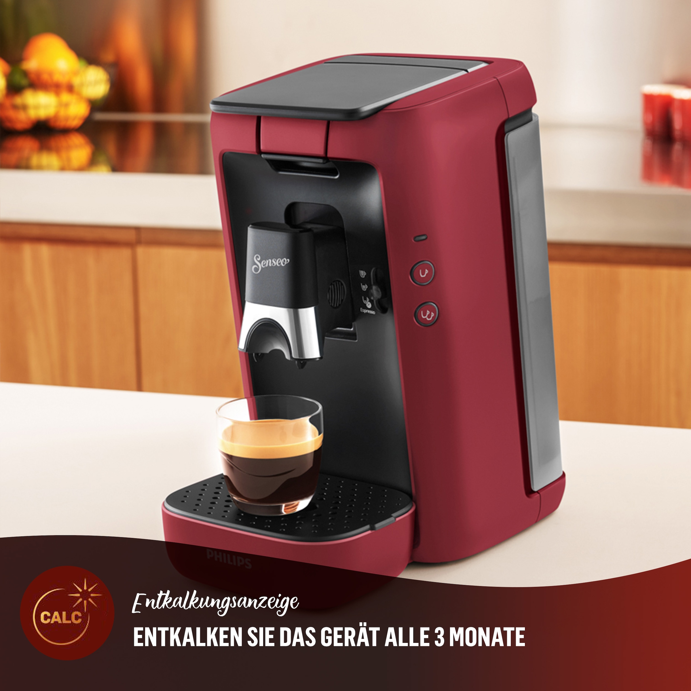 Philips Senseo Kaffeepadmaschine »Maestro CSA260/90, mit drei Kaffee-Einstellungen«, aus 80% rec. Plastik, Memo-Funktion, inkl. Gratis-Zugabe, Wert 14€ UVP