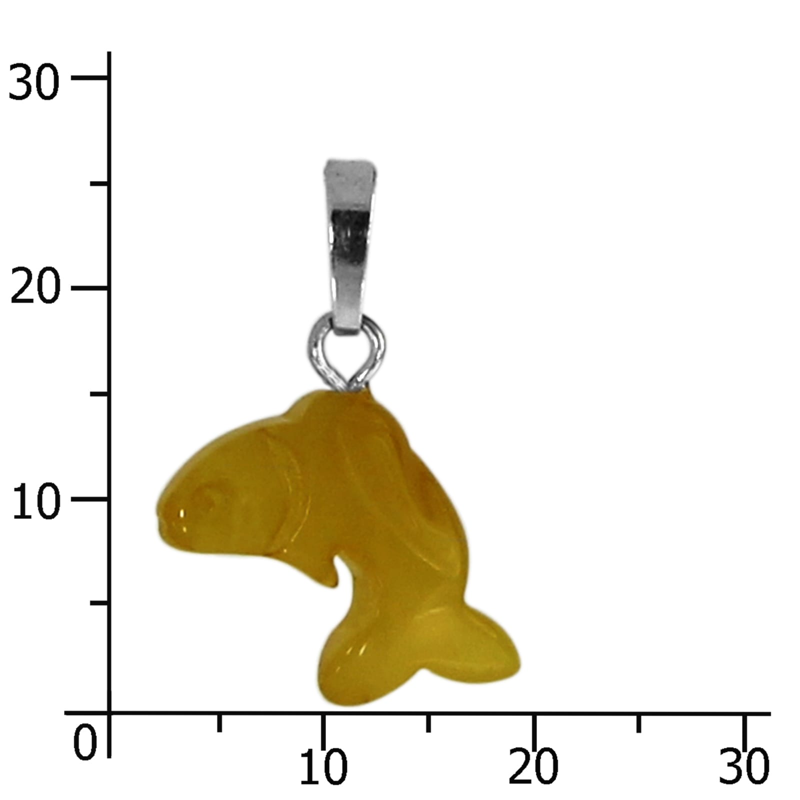 OSTSEE-SCHMUCK Kettenanhänger »- Delphin - Silber 925/000 - Bernstein«