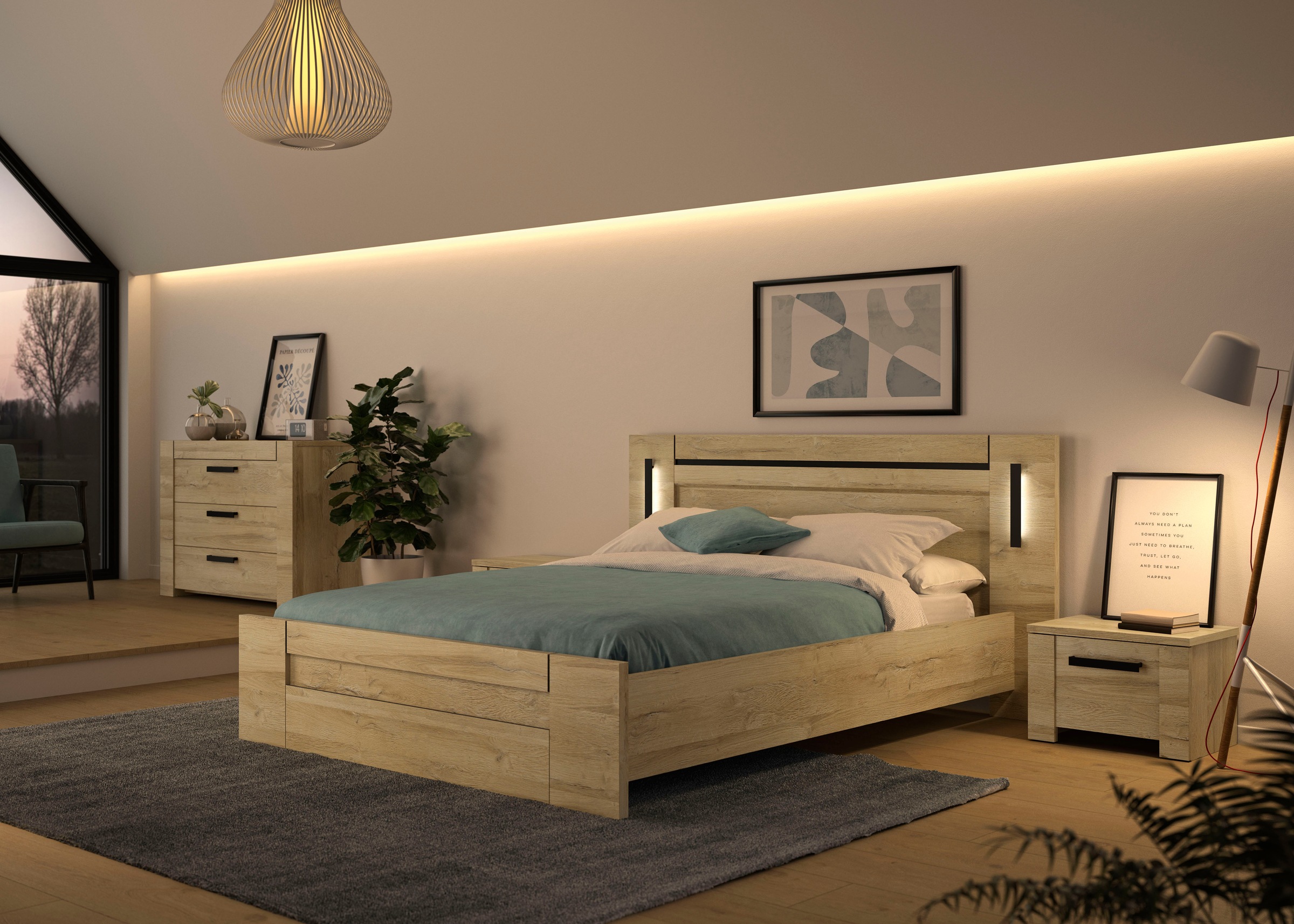 Thumbnail - Gami Schlafzimmer-Set "Sofia" 4 Stk. tlg.