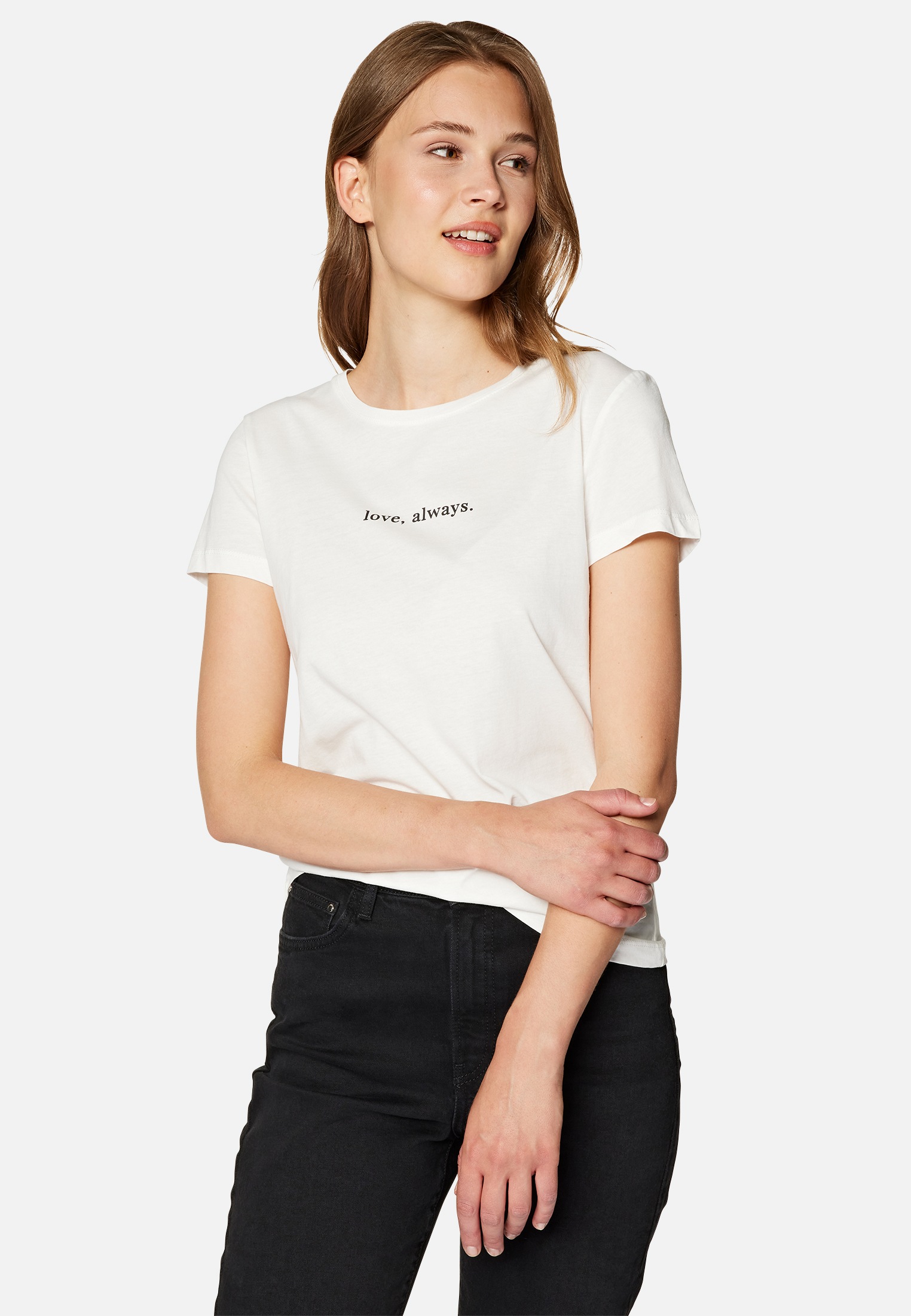 Mavi Rundhalsshirt »LOVE ALWAYS TEE« Organic T-Shirt mit Love Print