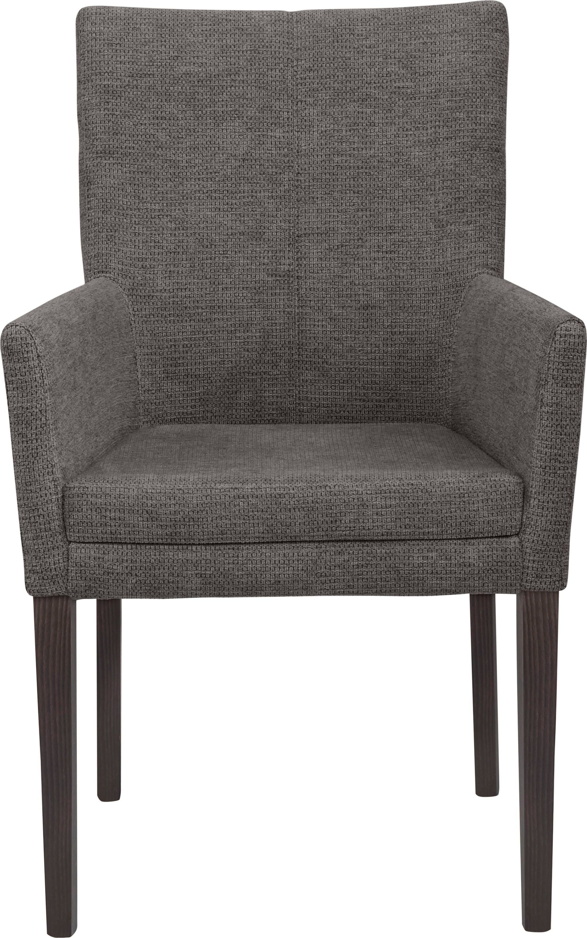 Home affaire Armlehnstuhl "Aspen" () Beine aus massiver Buche, wengefarben günstig online kaufen