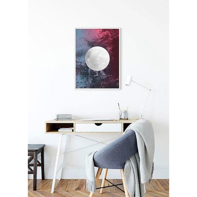 Komar Poster »Solum Luna«, Abstrakt, (1 St.), Kinderzimmer, Schlafzimmer,  Wohnzimmer | BAUR