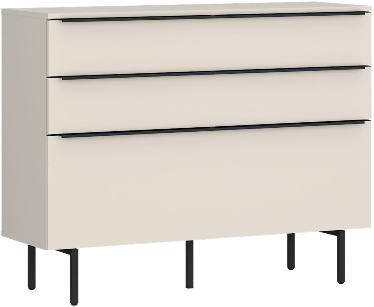 TOM TAILOR HOME Kommode Lowboard, Breite 110 cm,1 Klappe,2 Schubladen, viel Stauraum