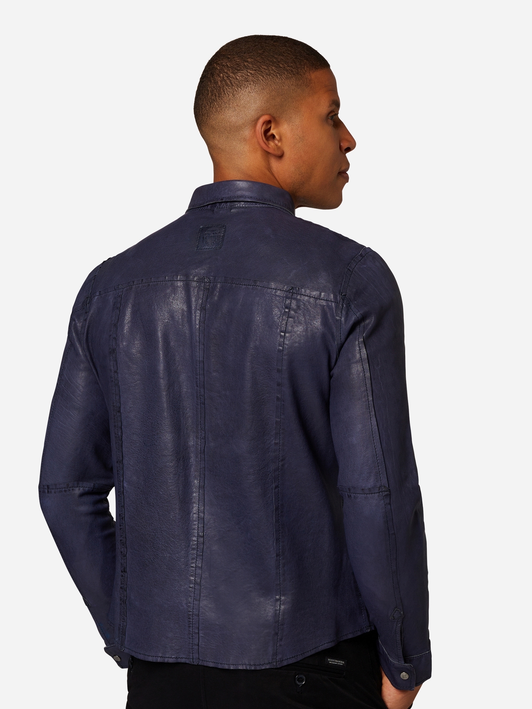 RICANO Langarmhemd »Lederjacke Reverse Shirt« Handgefertigt aus echtem Leder