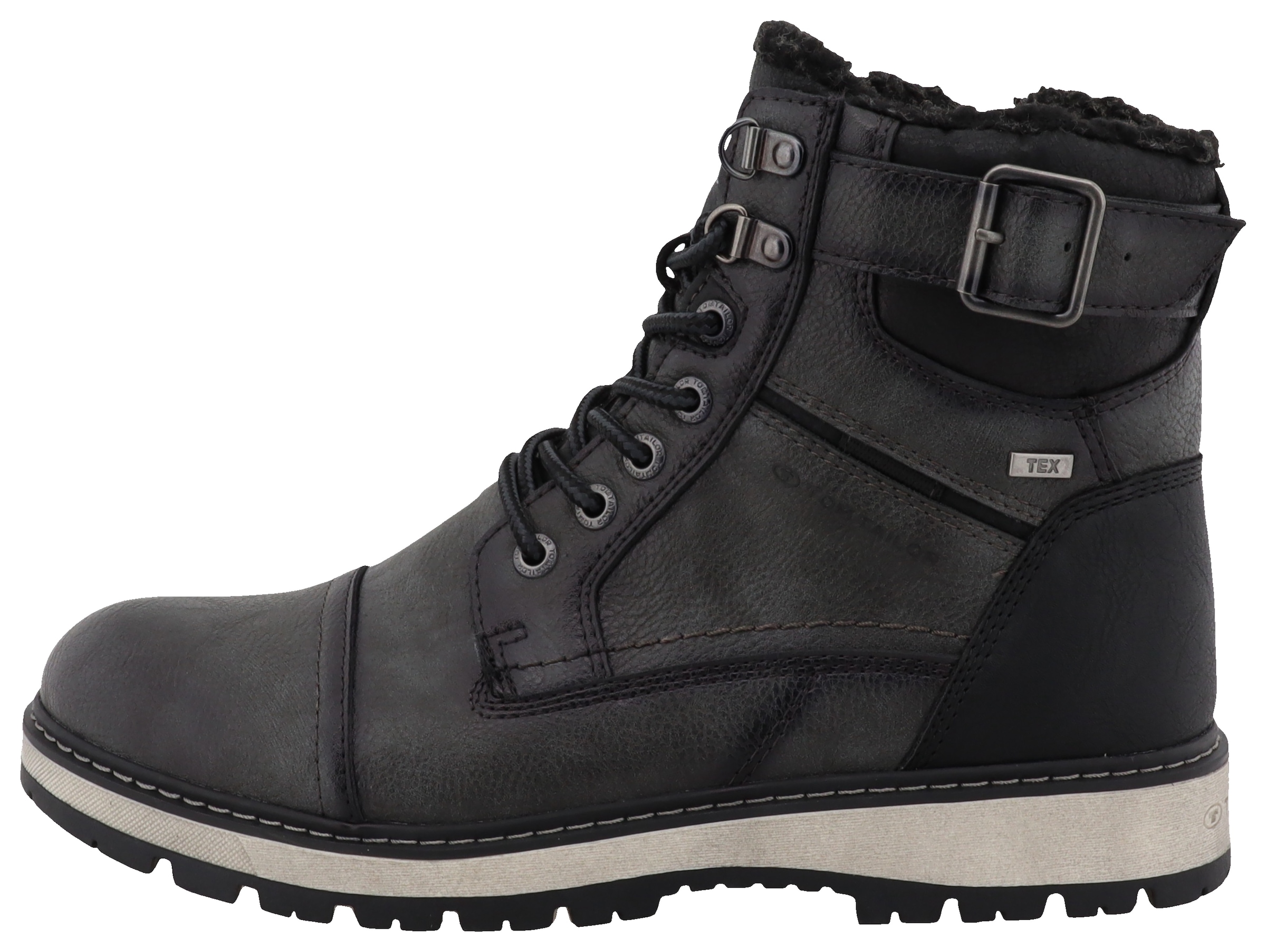 TOM TAILOR Winterboots, Outdoorschuh, Winterstiefel, Schnürboots mit TEX-Membran, Weite G