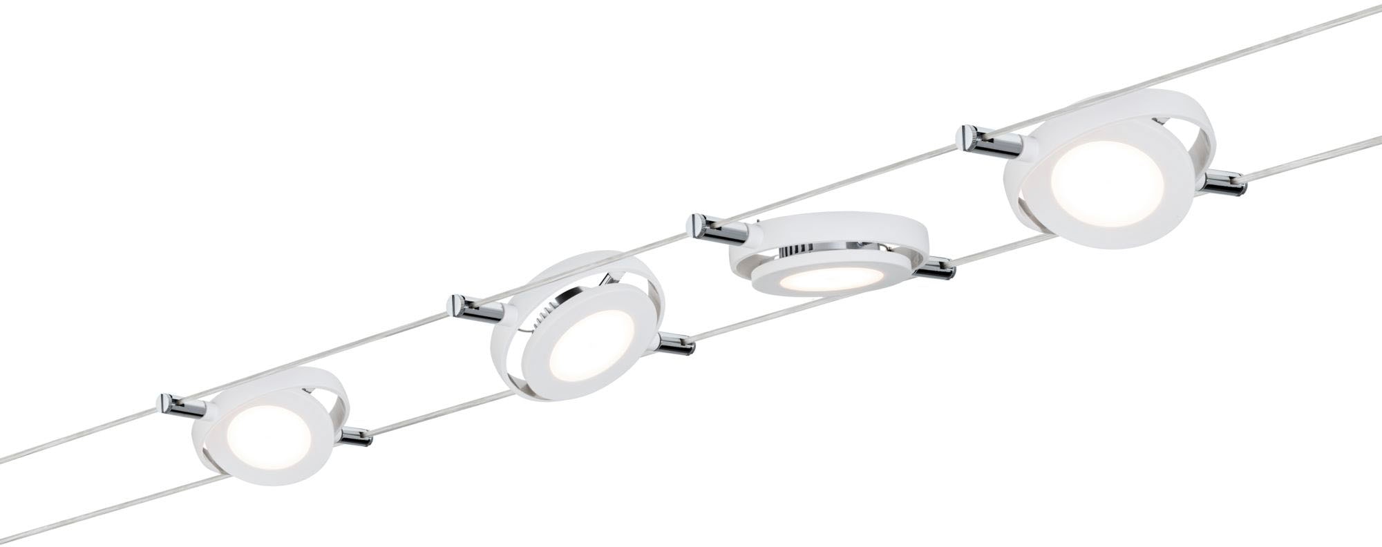 PAULMANN LED Deckenleuchte "RoundMac", 4, 1 Stk., weiß, Wohnzimmer, Leuchten