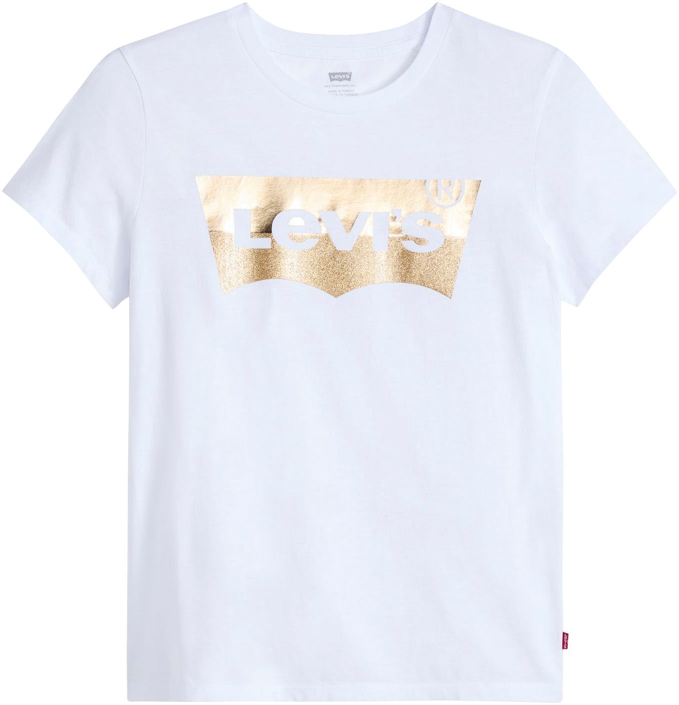 Levis Rundhalsshirt "THE PERFECT TEE", mit Logo im Metallic-Holo Print günstig online kaufen