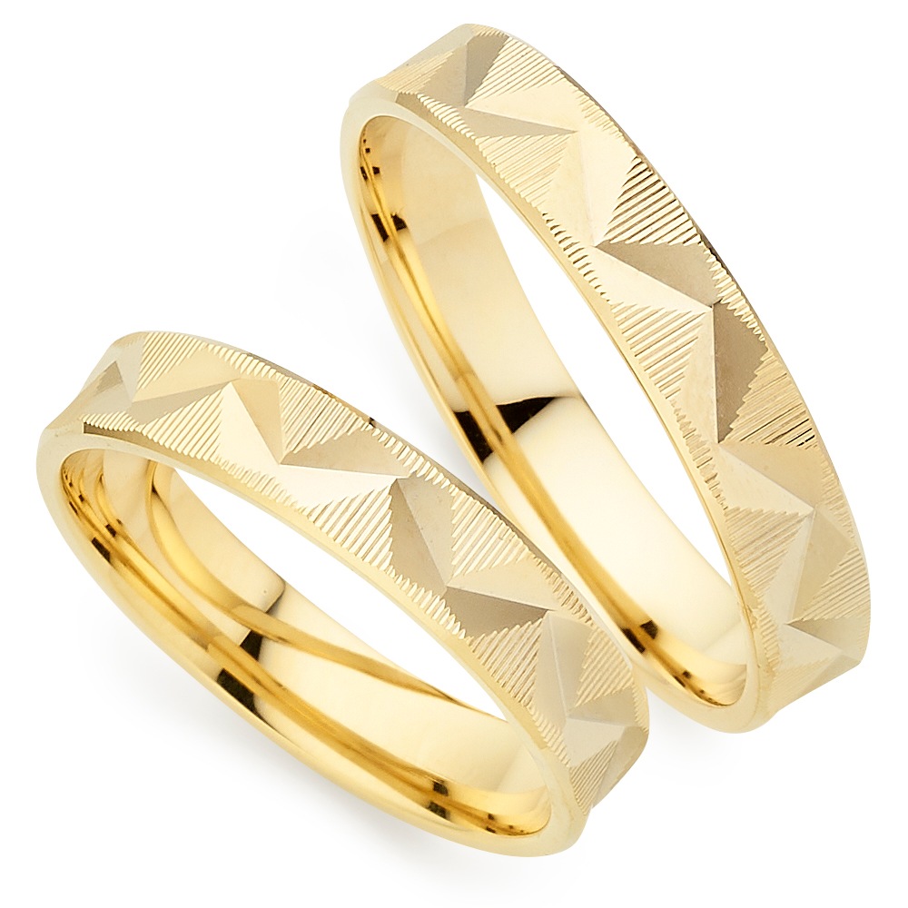 PHÖNIX Damen Trauring "Schmuck Partnerring Ehering Verlobungsring Freundschaftsring", 66, Silber 925 (Sterlingsilber), 4mmgelbgoldfarben, Silber 925