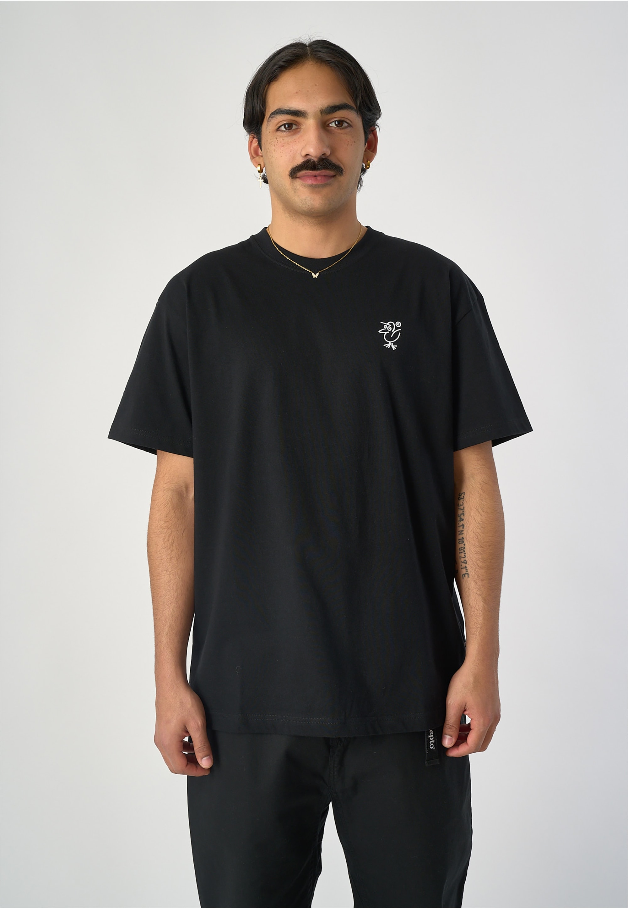 Cleptomanicx T-Shirt "Sketch Gull" mit großem Backprint