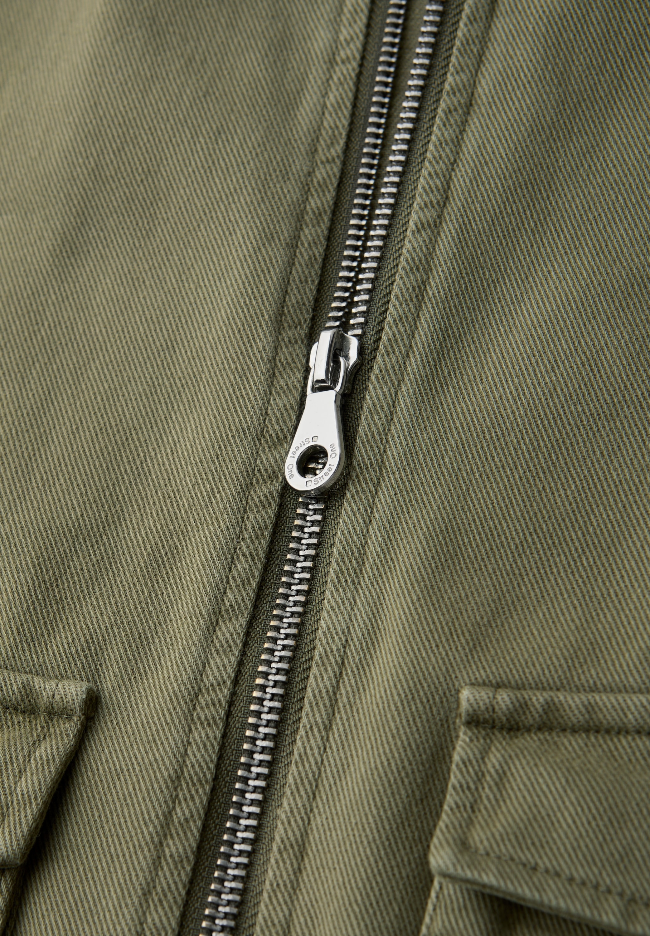 STREET ONE Kurzjacke ohne Kapuze aus reiner Baumwolle