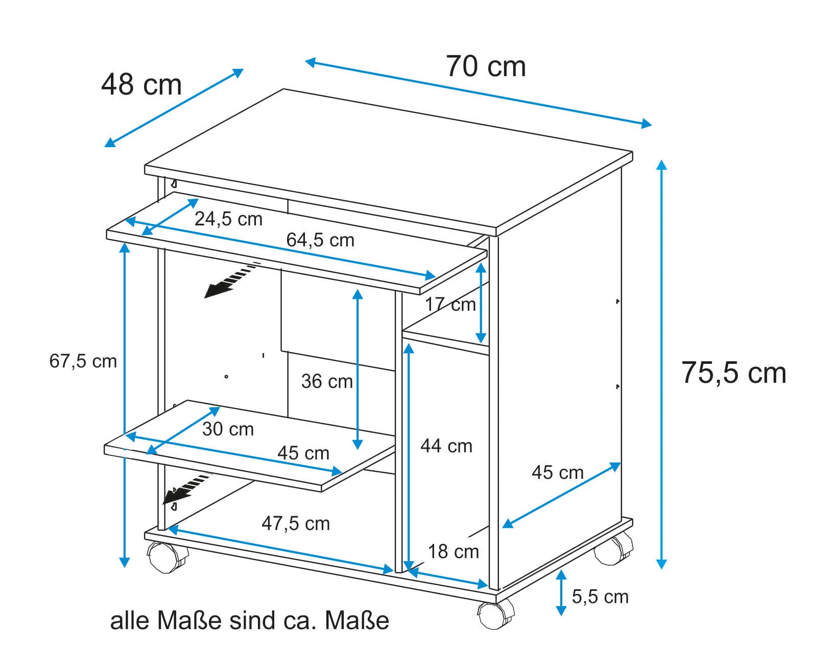 VOGL Möbelfabrik Computertisch »Compi«, Home Office