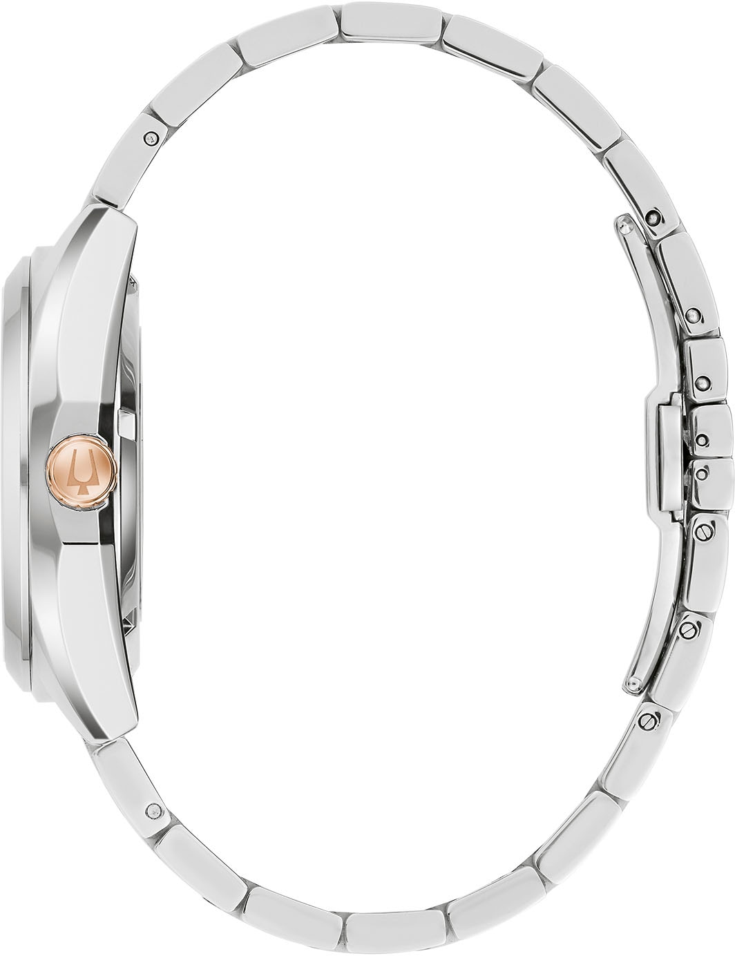 Bulova Automatikuhr, Armbanduhr, Herrenuhr, Damenuhr, Edelstahlarmband, Saphirglas