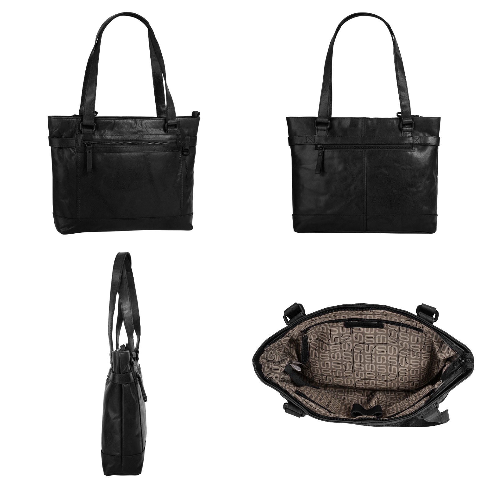 Spikes & Sparrow Shopper, echt Leder