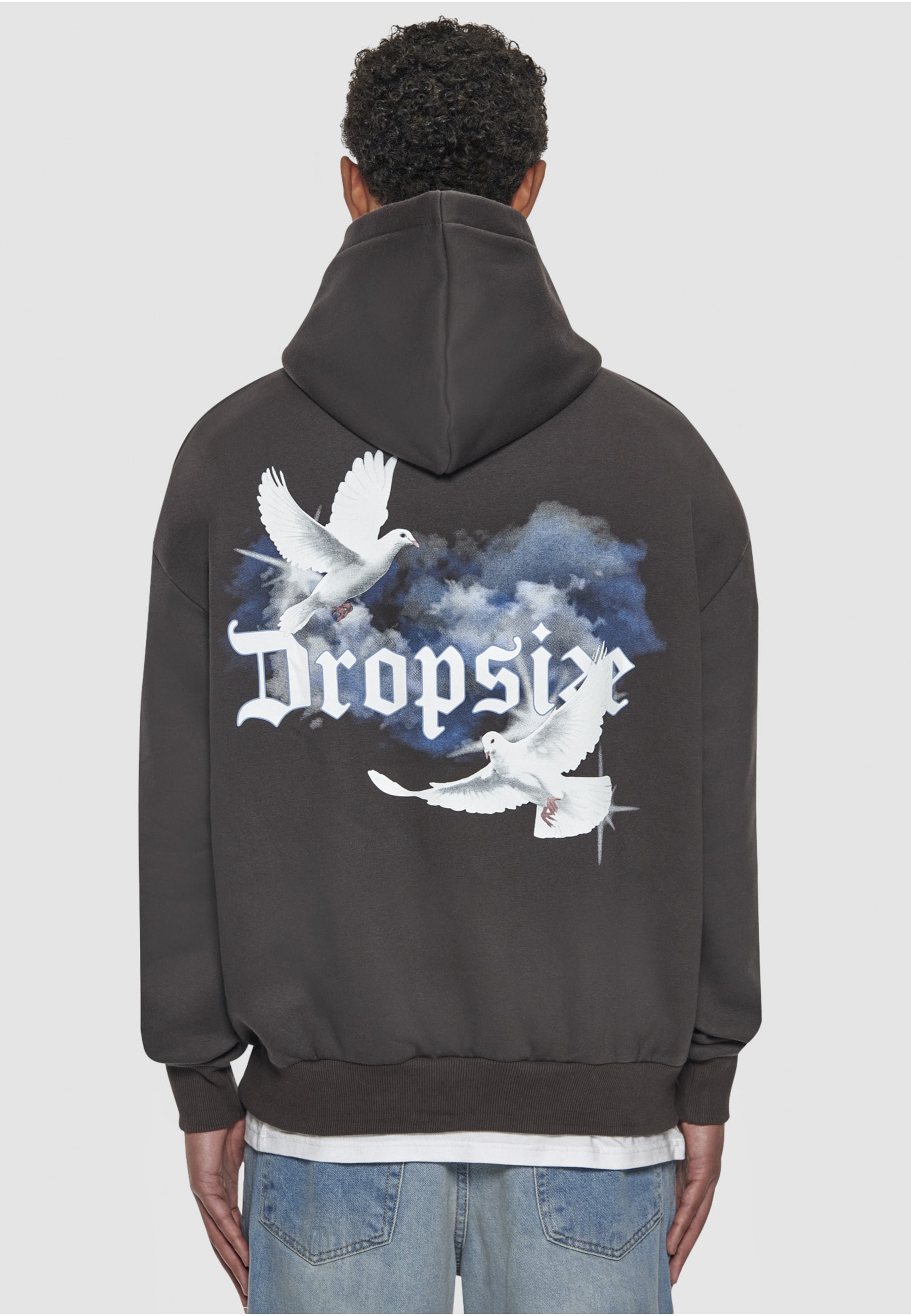 Dropsize Kapuzenpullover »Dropsize Herren Dropsize Heavy Cloud Dove Hoodie« 1 Stk.