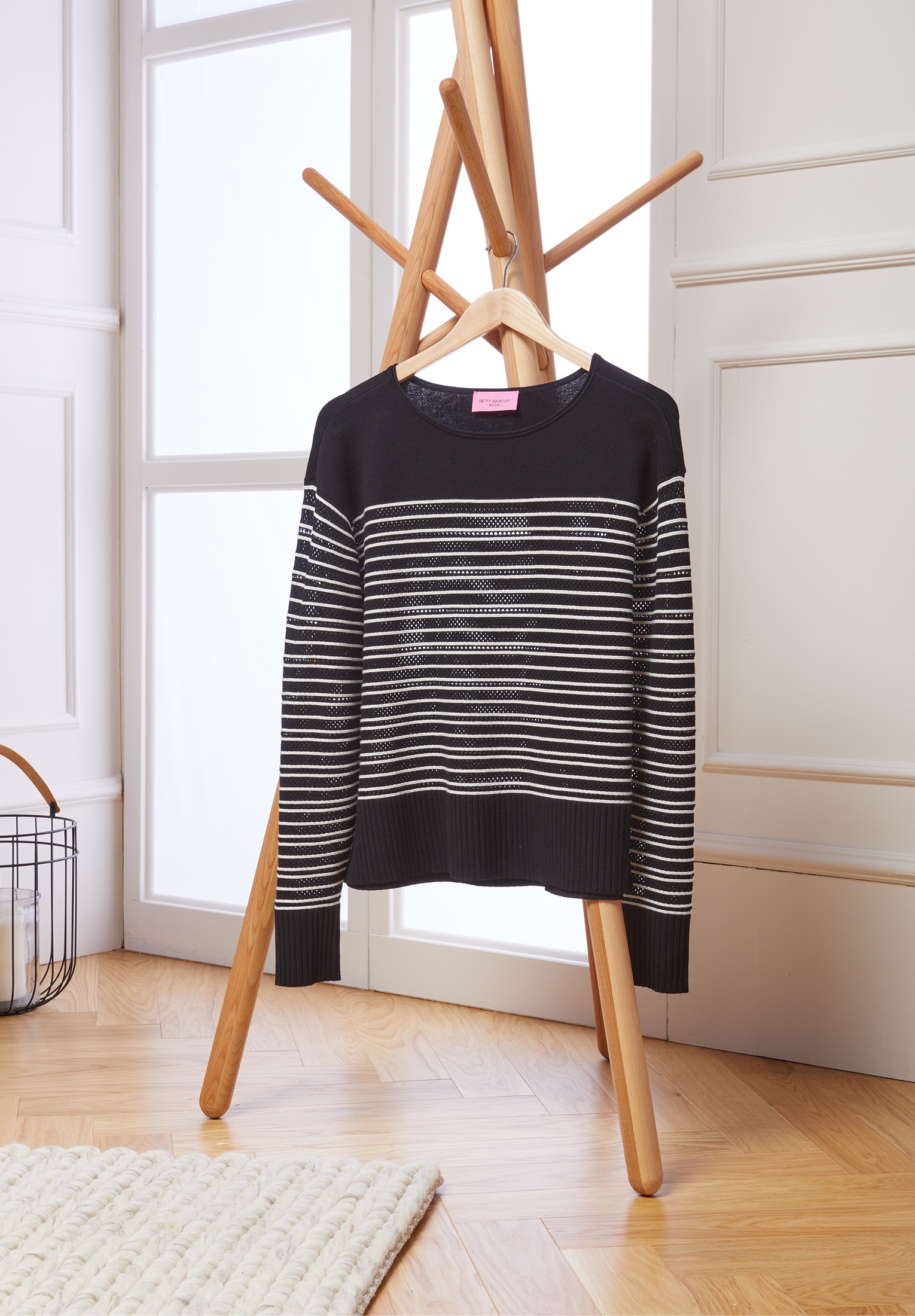 Betty Barclay Strickpullover »Betty Barclay Basic-Strickpullover mit Streifen«, (1 tlg.), Ringel