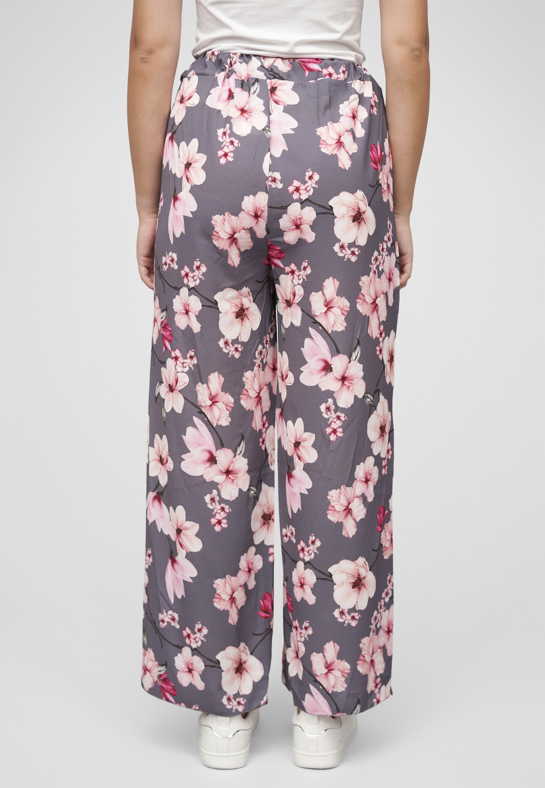 CLOUD 5IVE Stoffhose »CLOUD 5IVE High-Waist Sommerhose mit Blumen Print«