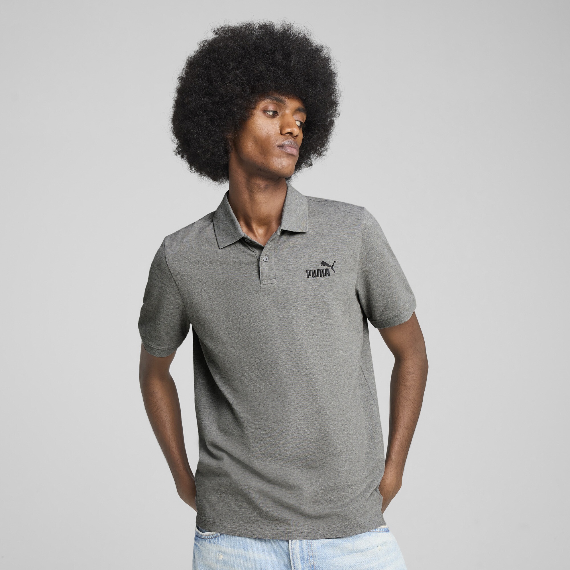 PUMA Poloshirt »Essentials No. 1 Logo Pique-Poloshirt Herren«