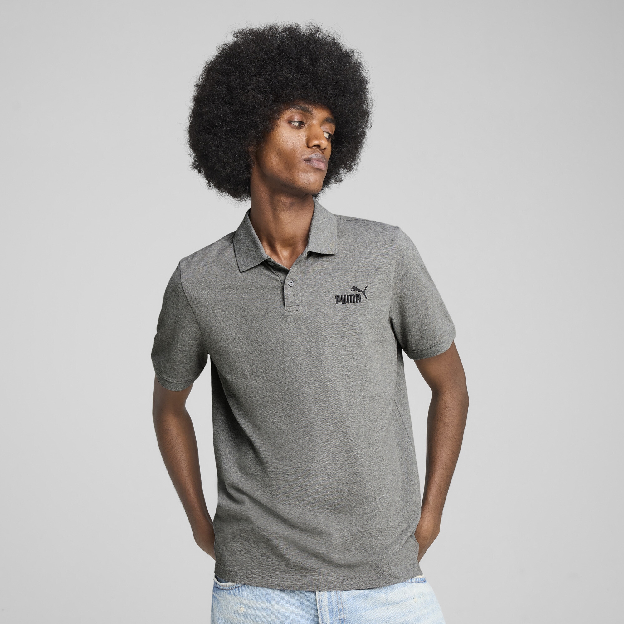 PUMA Poloshirt "Essentials No. 1 Logo Pique-Poloshirt Herren" günstig online kaufen