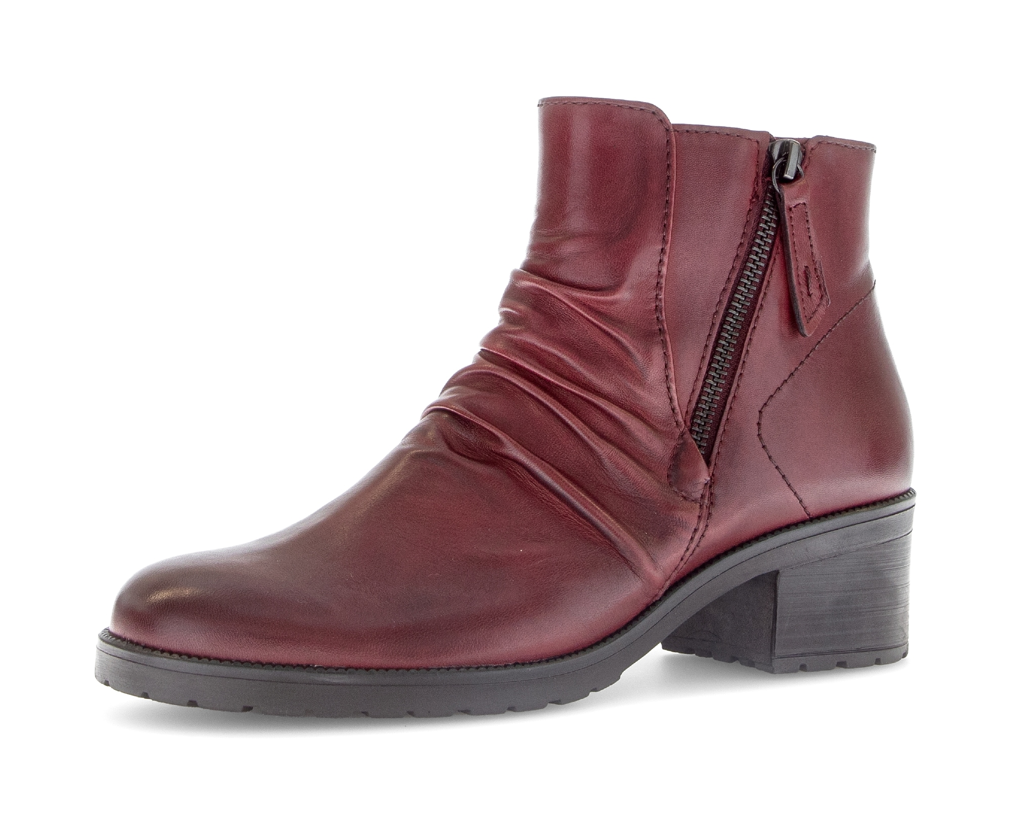 Gabor Stiefelette "TUNIS", Blockabsatz, Ankleboots, Zierreißverschluss auße günstig online kaufen
