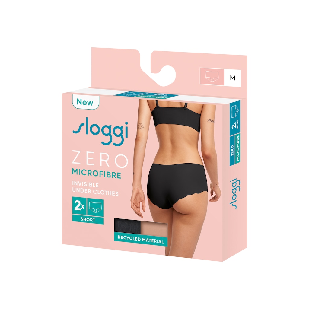 sloggi Boxershorts »ZERO Microfibre 2.0 Short C2P«, (2 St., Packung)