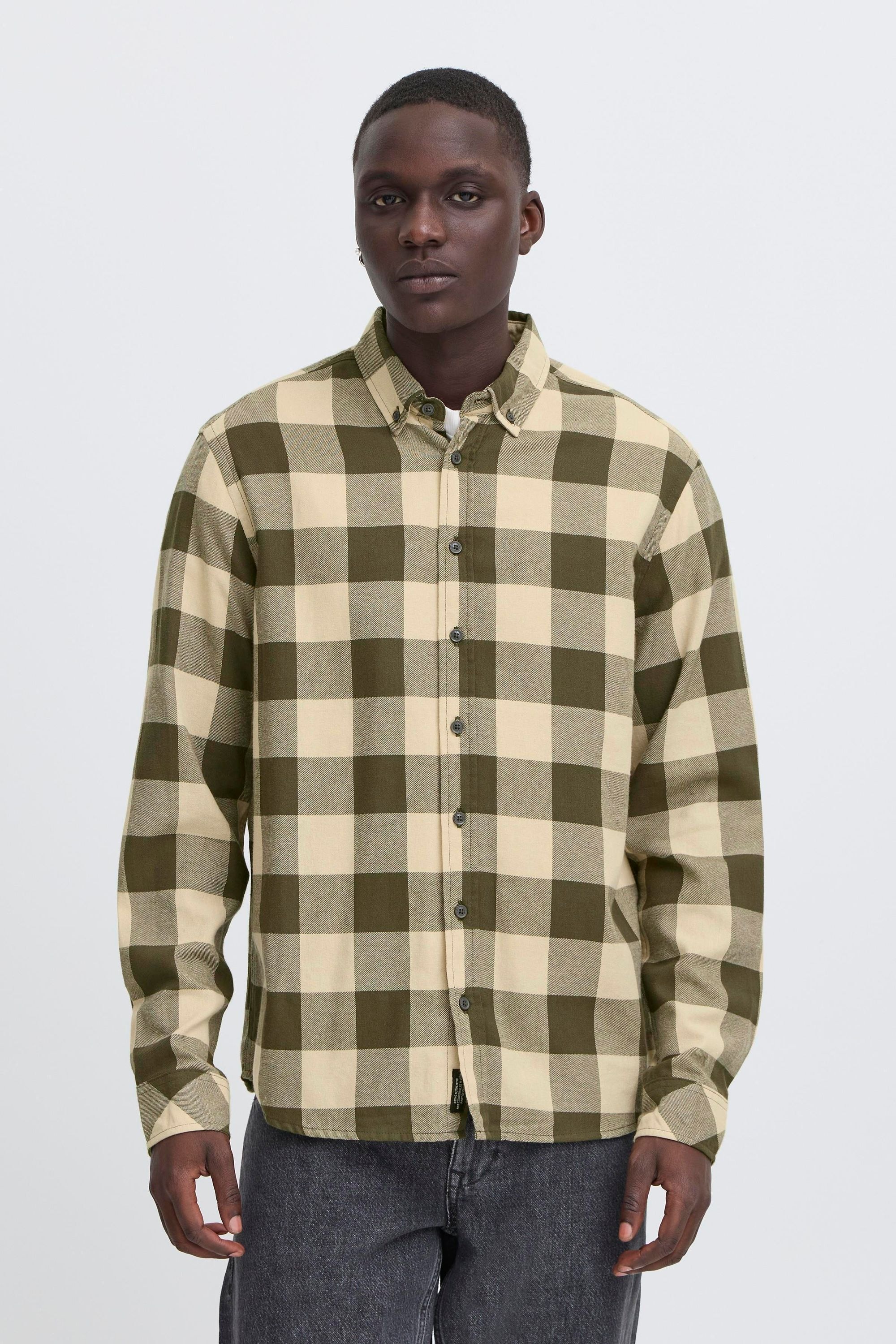 Blend Flanellhemd "BHBUSTER", Lässiges kariertes Langarmhemd im Baumfäller- günstig online kaufen