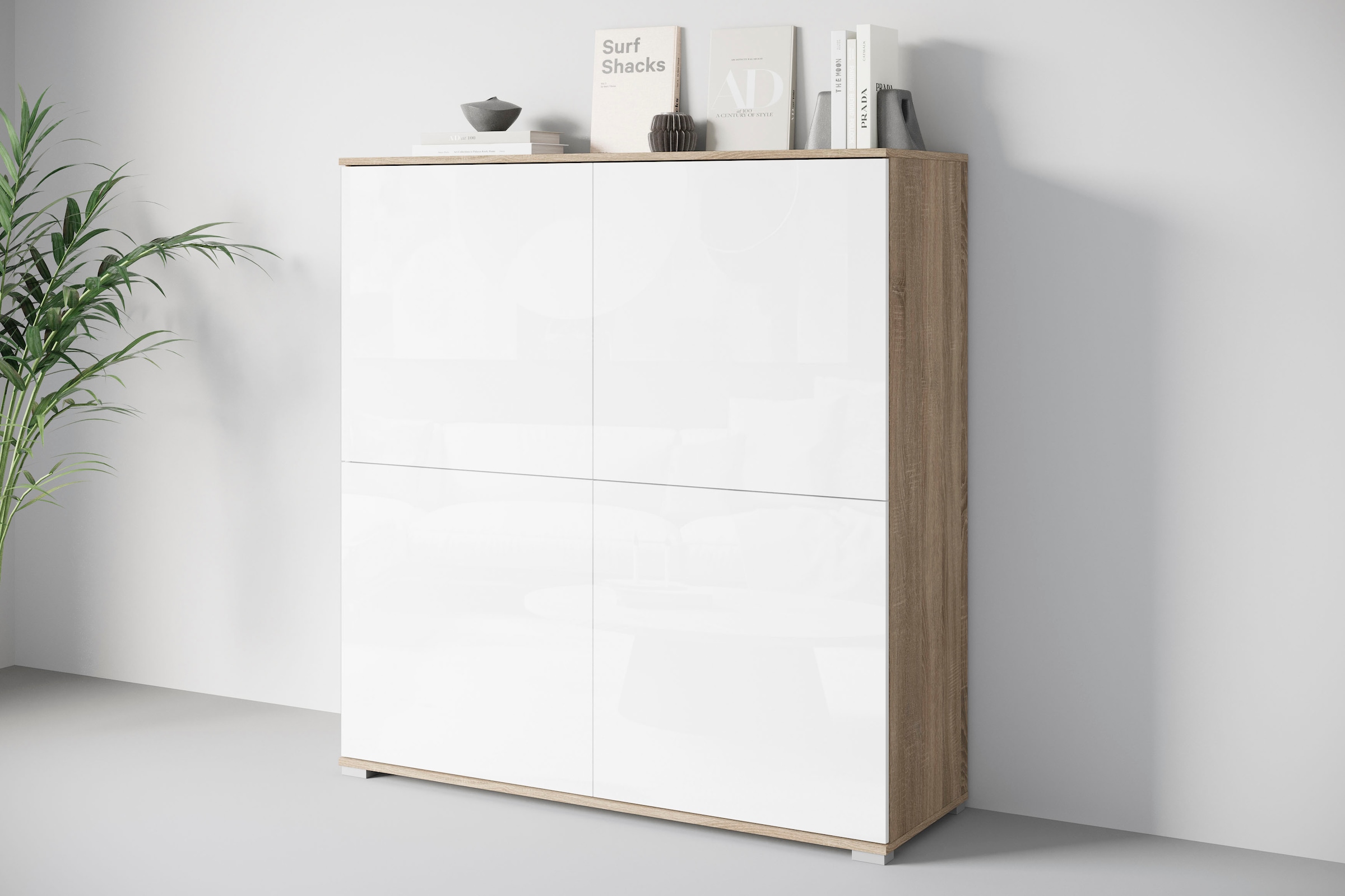 OTTO home PC-Schrank »Kenia, Sekretär, Home Office« 1 Stk. tlg. Mit Push-to-open, Tastaturauszug und praktischem Stauraum