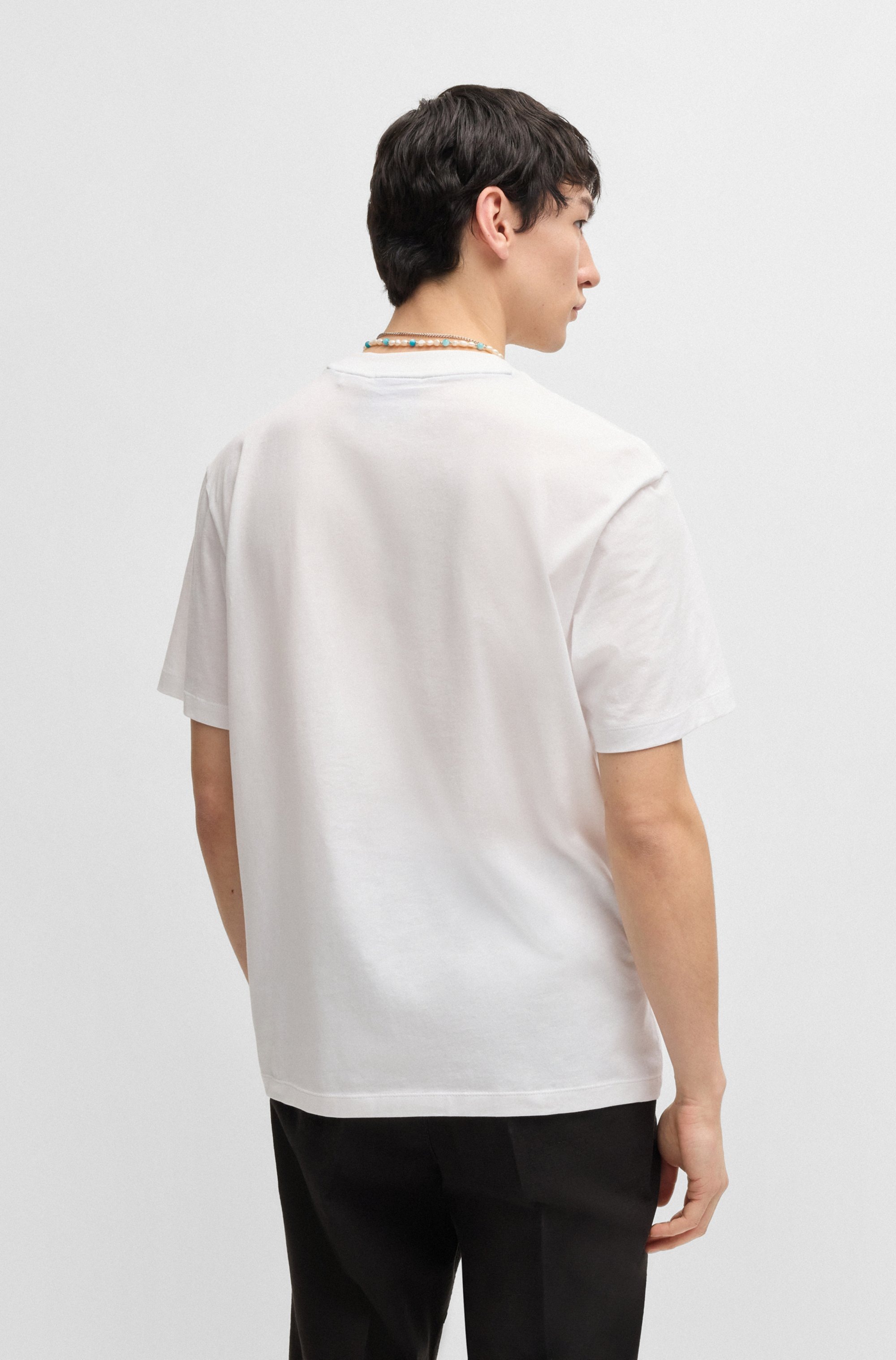 HUGO Blue T-Shirt »Nico«, mit großem Logo-Print, Unisex