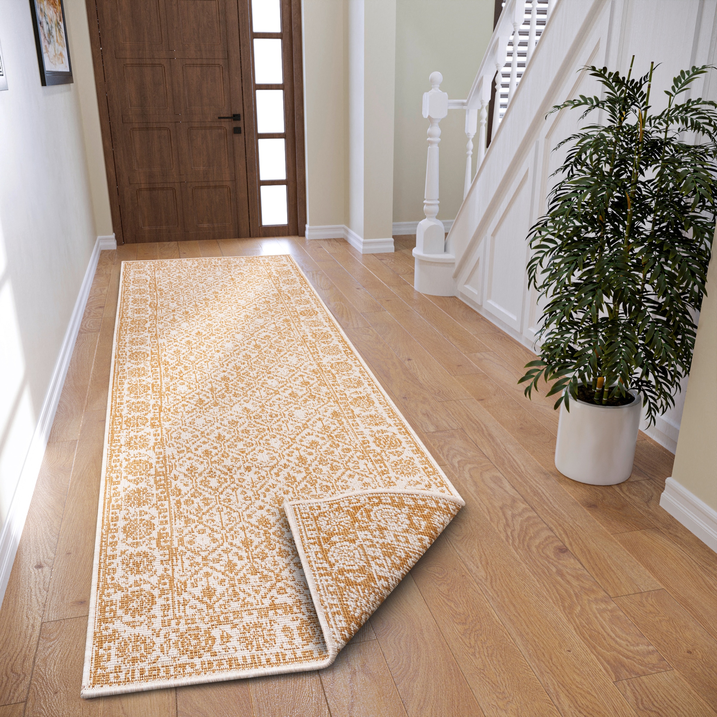 NORTHRUGS Teppich »Curacao«, rechteckig, 5 mm Höhe, In-& Outdoor, Läufer, Wetterfest, Balkon, Wohnzimmer, Wasserfest