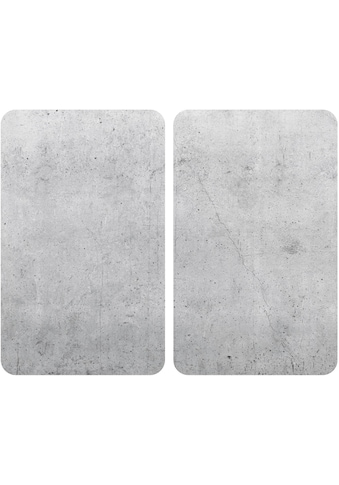 Herd-Abdeckplatte »Universal XL Beton«, (2er Set)