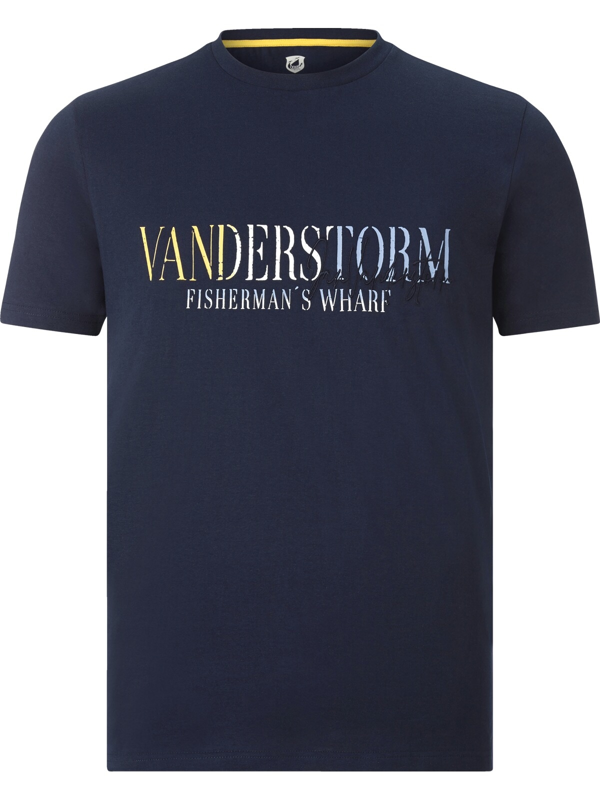 Jan Vanderstorm Rundhalsshirt "T-Shirt BERGTHOR", mit großem Schriftzug-Auf günstig online kaufen