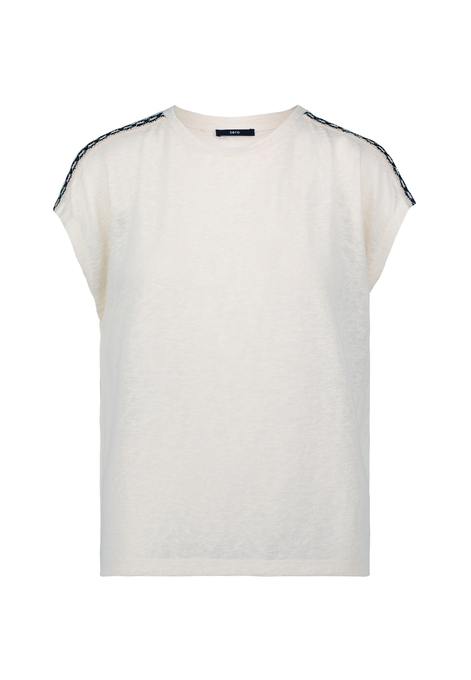 Zero T-Shirt "zero Shirt mit Kontraststickerei", (1 tlg.), weiteres Detail günstig online kaufen