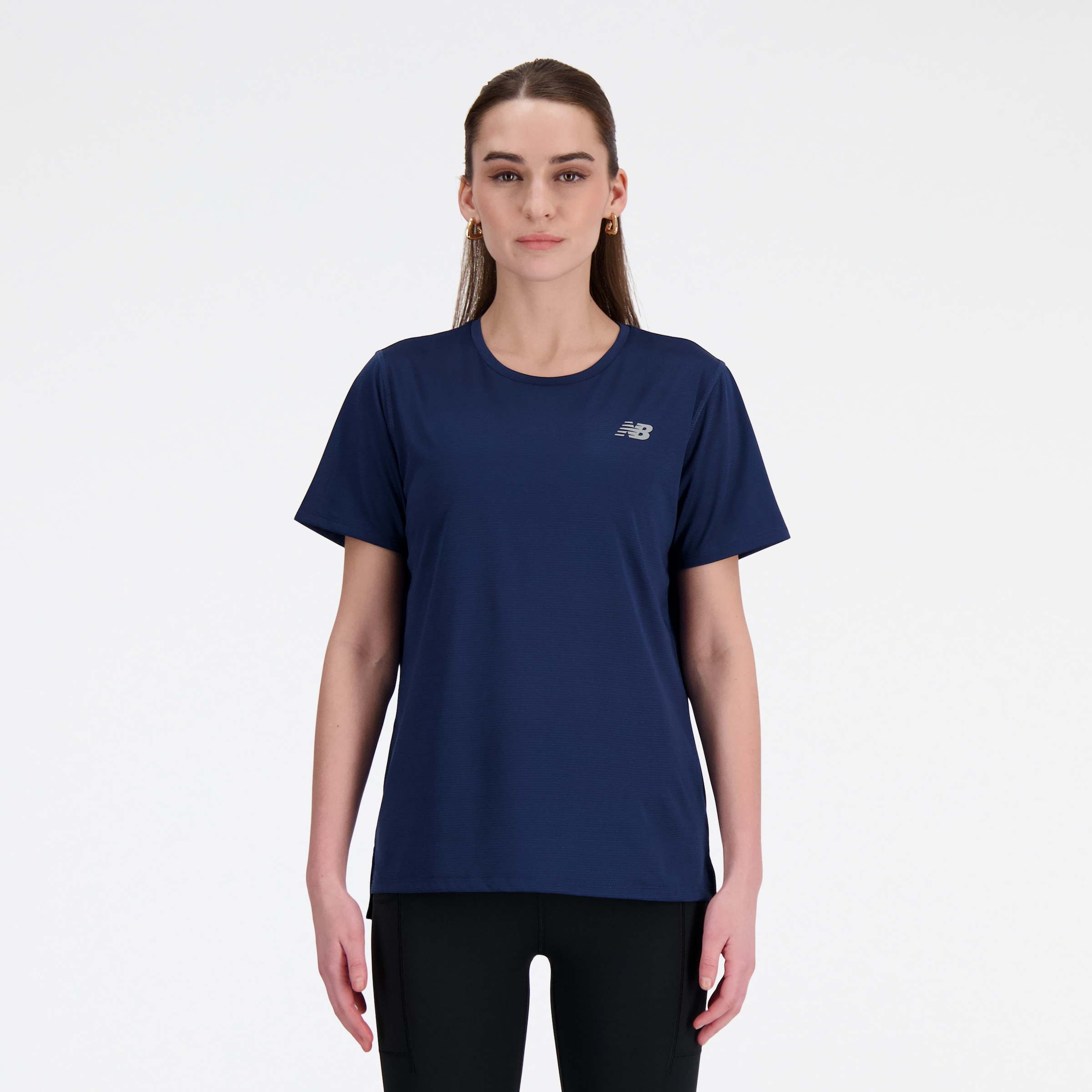 New Balance Laufshirt "Sports Essentials T-Shirt Womens TOP-36327" Regular Fit, mit eingefasster Kante am Rundhalsausschnitt, Kurzarm
