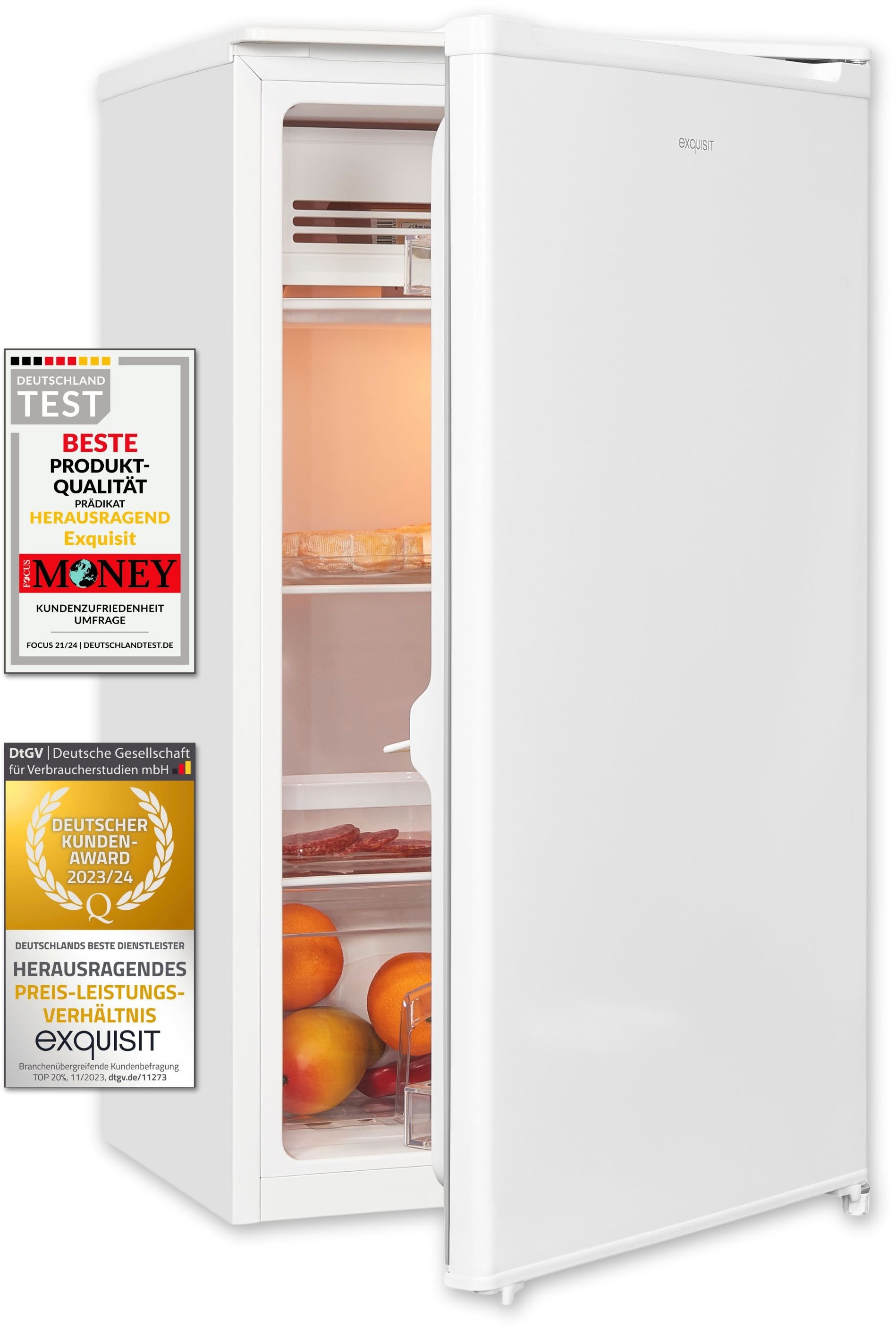 exquisit Kühlschrank »KS116-0-041E weiss«
