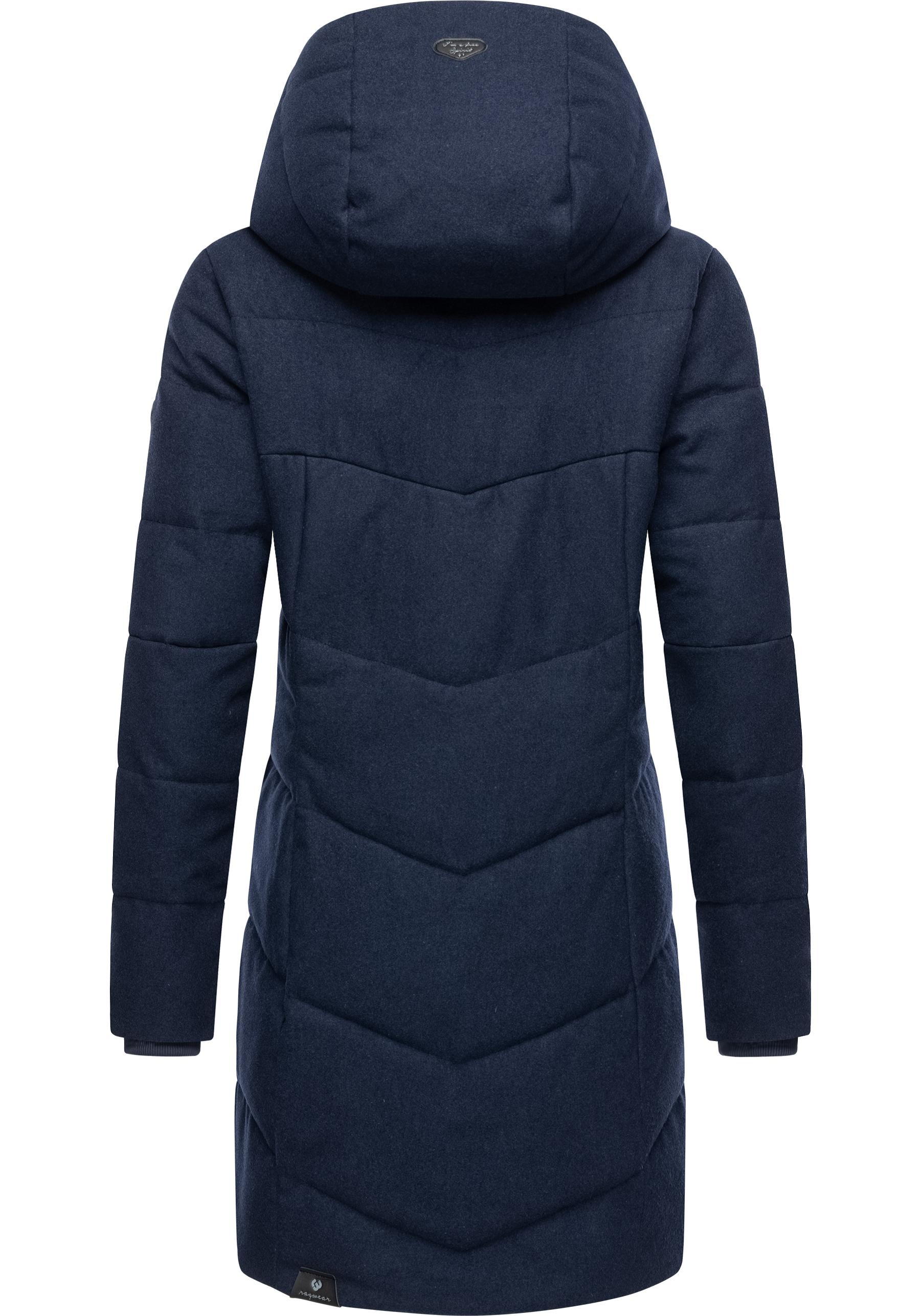 Ragwear Wintermantel »Pavla Coat«, stylischer Damen Steppmantel in Woll-Optik