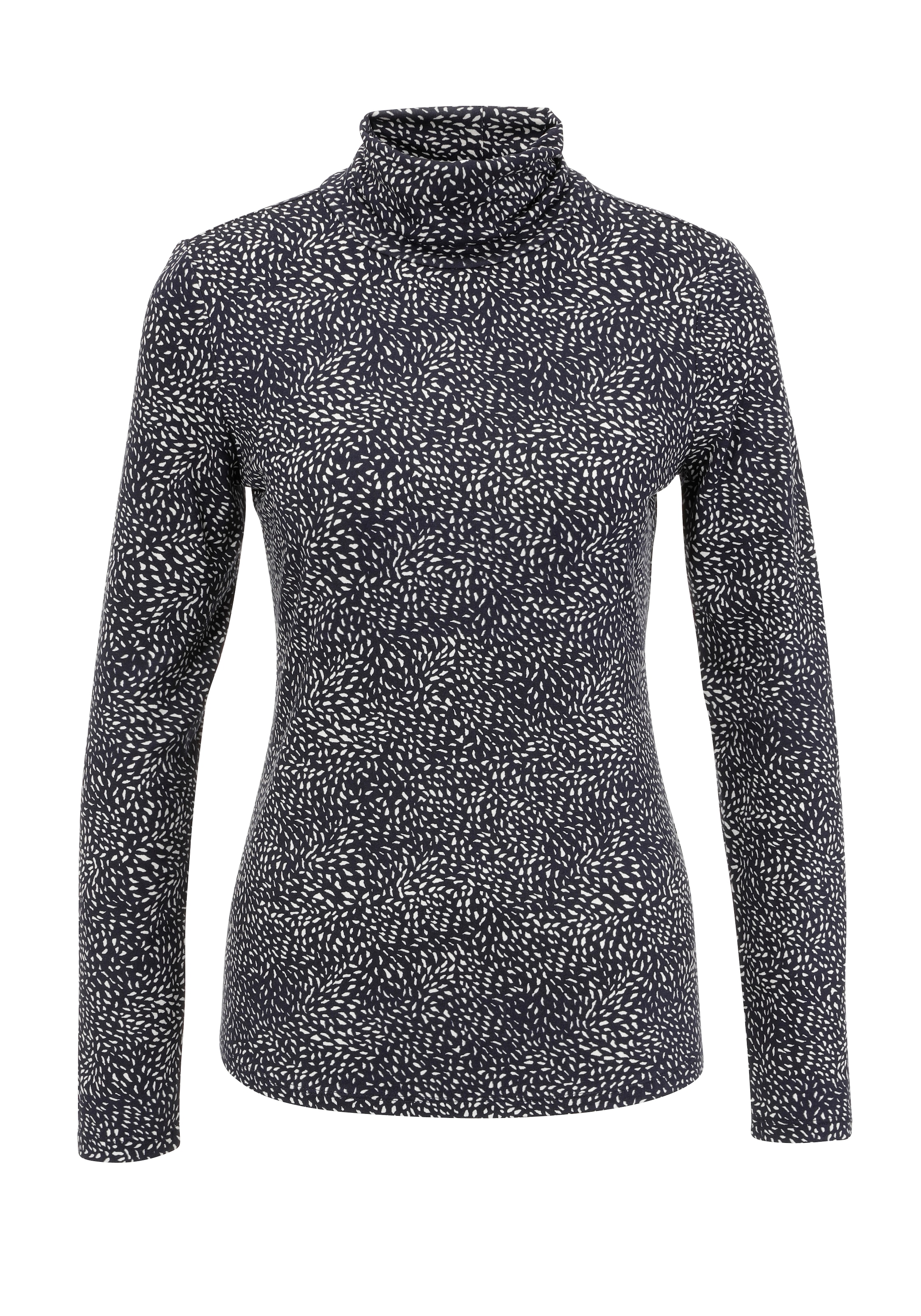 Aniston CASUAL Rollkragenshirt, mit graphischem Allover-Druck