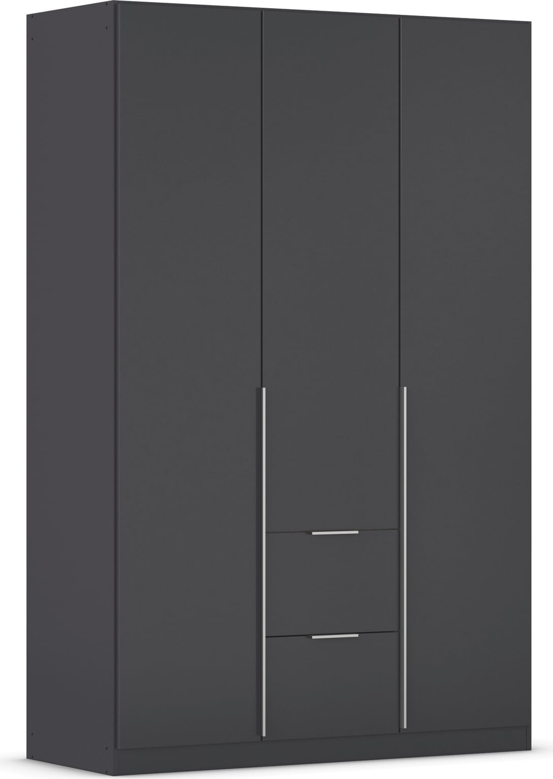 OTTO home Drehtürenschrank "Kleiderschrank Schrank Garderobe AGORDO mit Dekor- oder Hochglanzfront" in zwei Griff-Farben, Breite 136 cm, mit Außenschubkästen, Serie in 7 Breiten und 2 Höhen MADE IN GERMANY