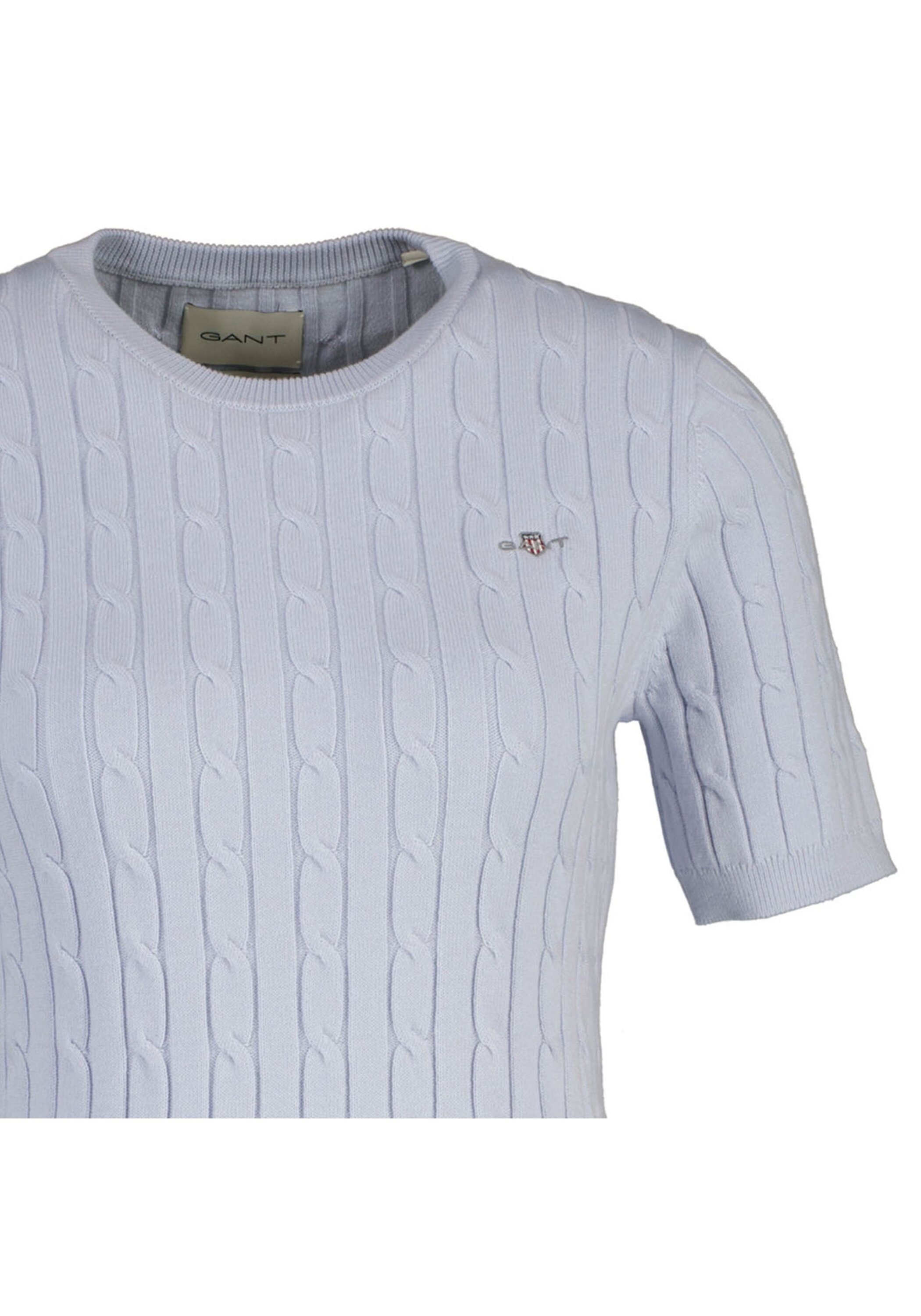 Gant T-Shirt "T-Shirt STRETCH COTTON CABLE C-NECK 1er Pack" günstig online kaufen
