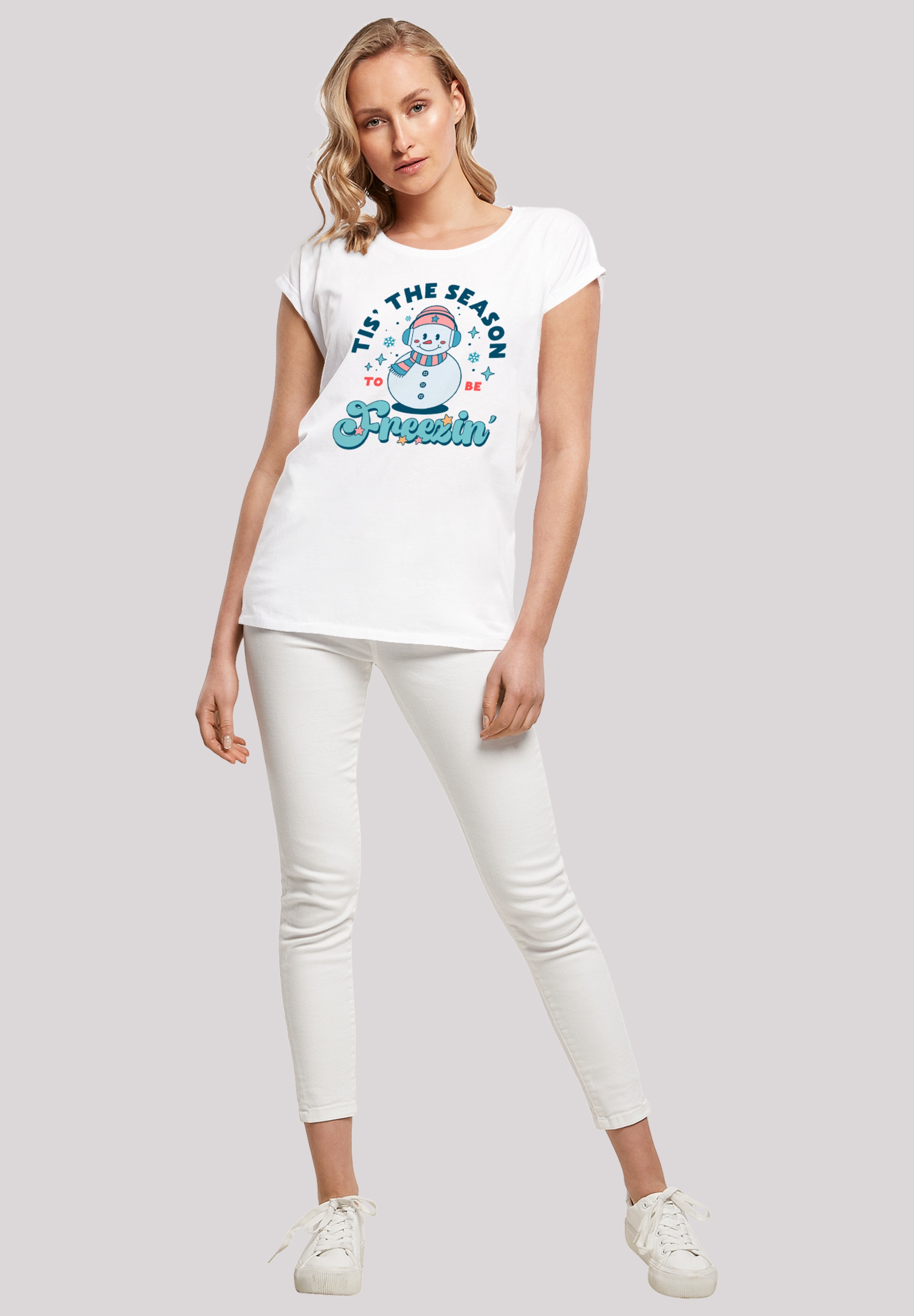 F4NT4STIC T-Shirt »Tis The Season to Be Freezin Winter«, Premium Qualität
