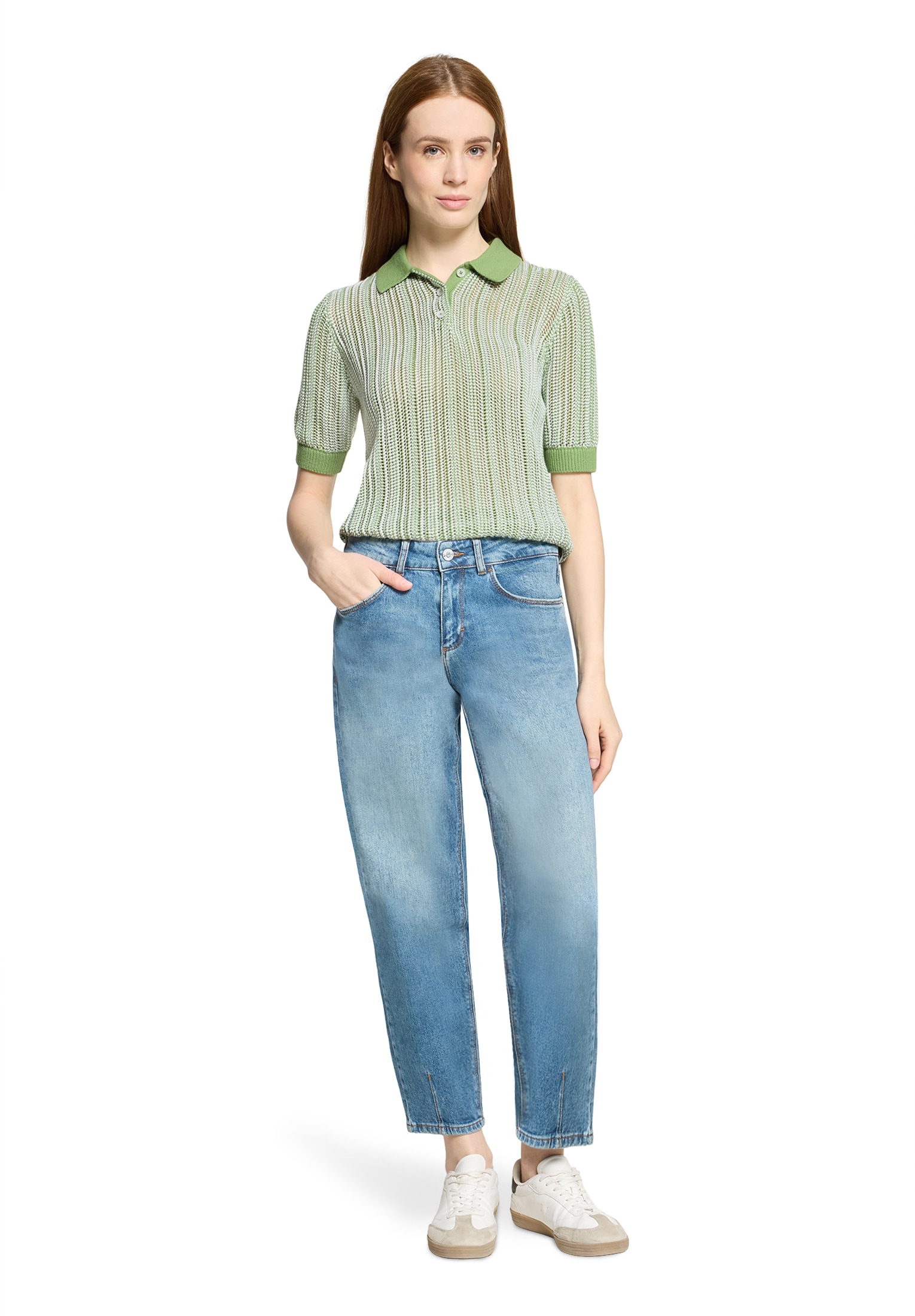 Cartoon Kurzarmshirt »Damen mit Kragen« 1 tlg.